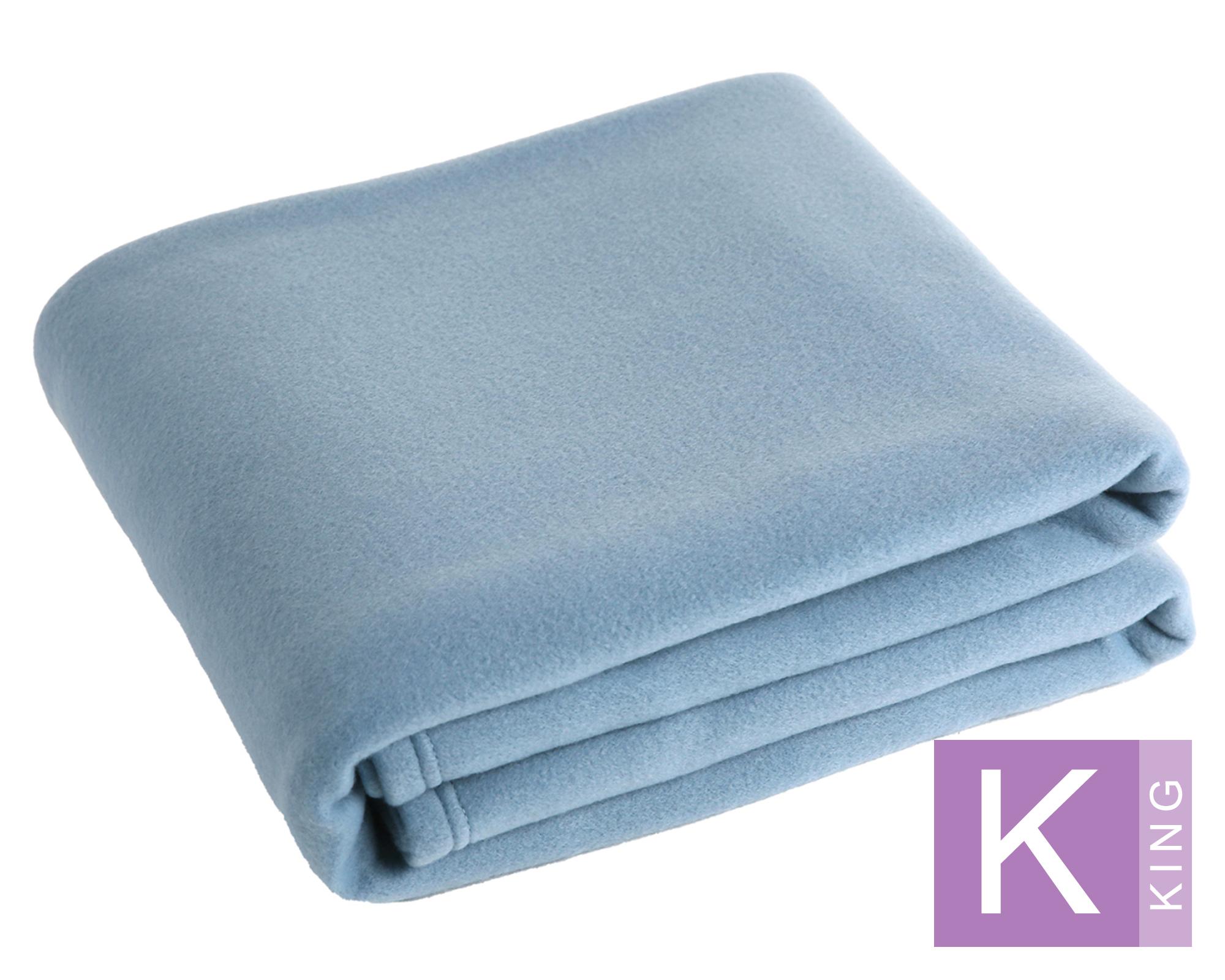 Frazada polar Lisa 300 gsm azul King-0