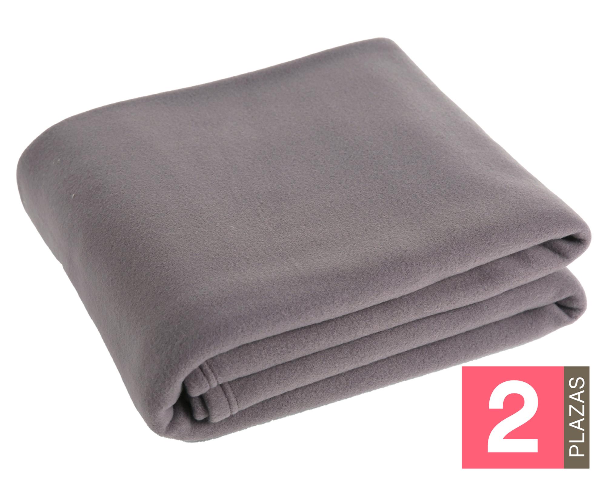 Frazada polar Lisa 300 gsm morado 2 plazas-0