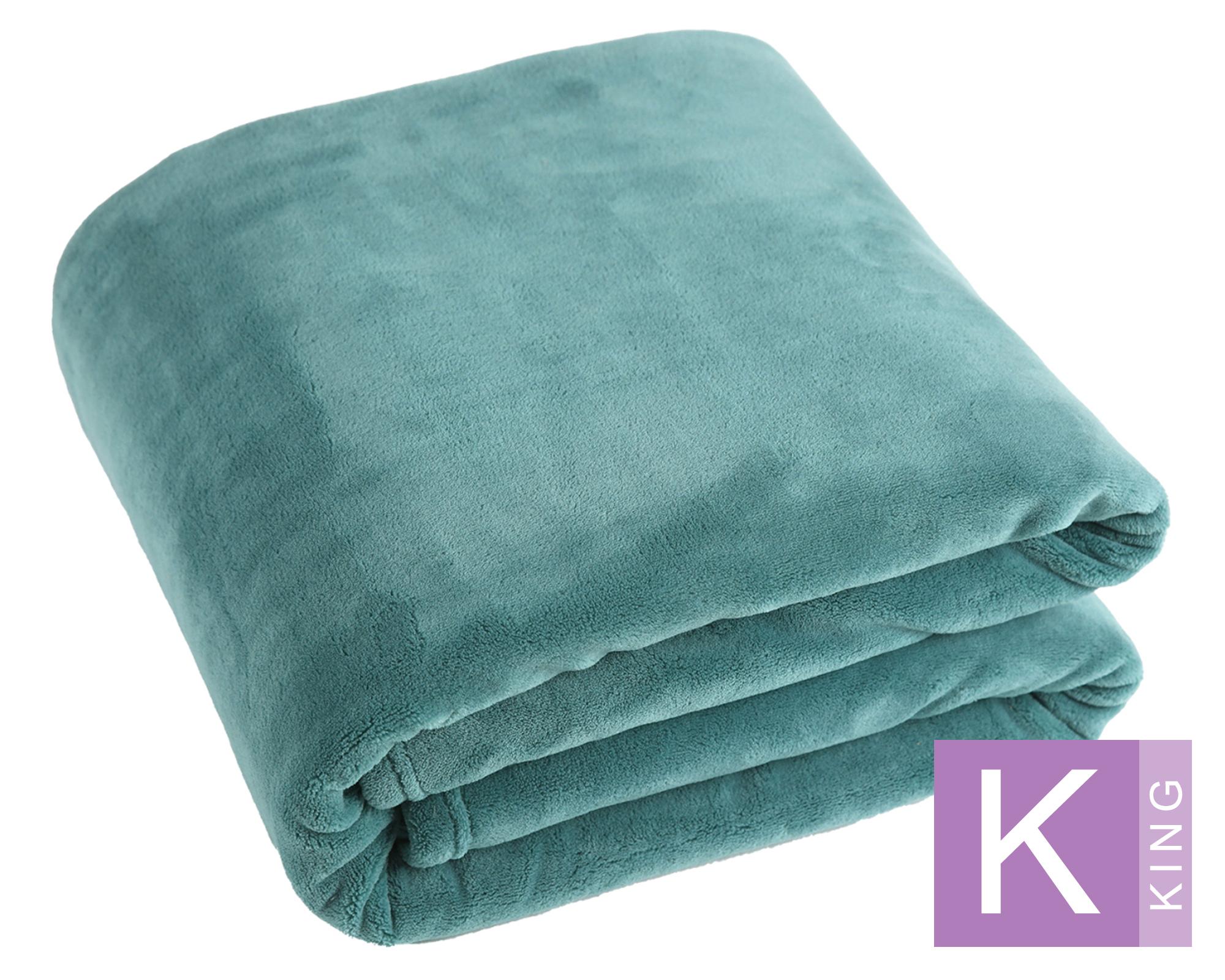 Frazada coral 380 gsm turquesa King-0