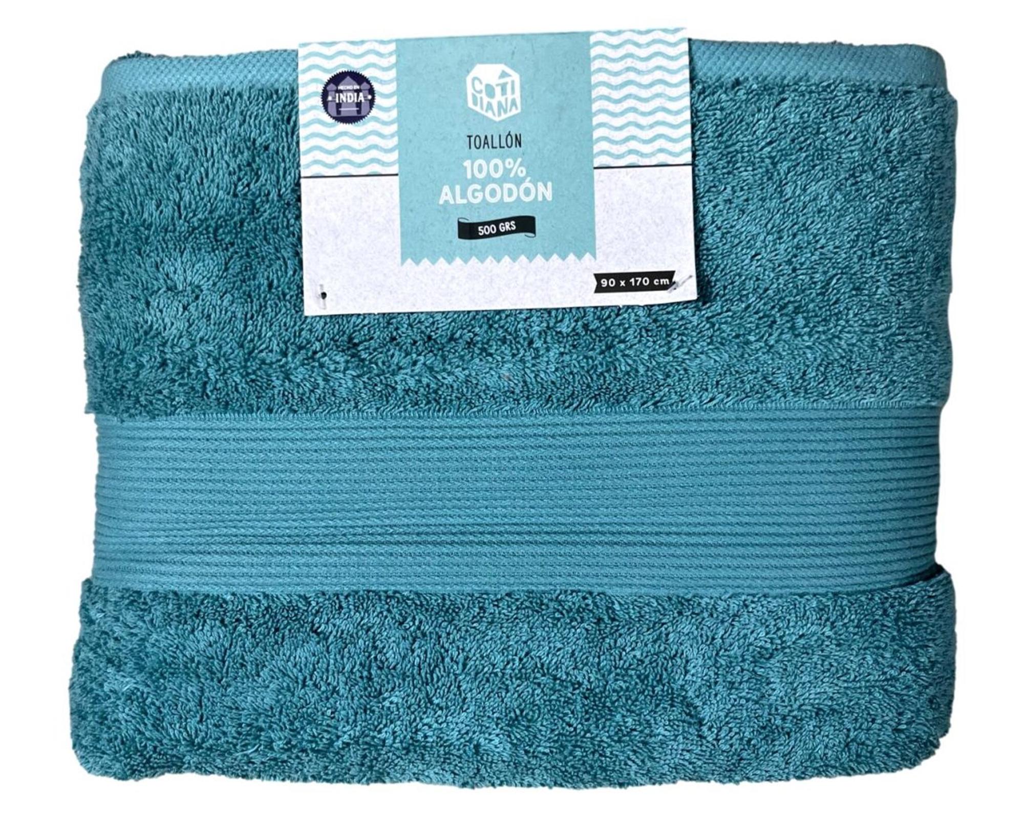 Toallón turquesa 90x170 cm-1