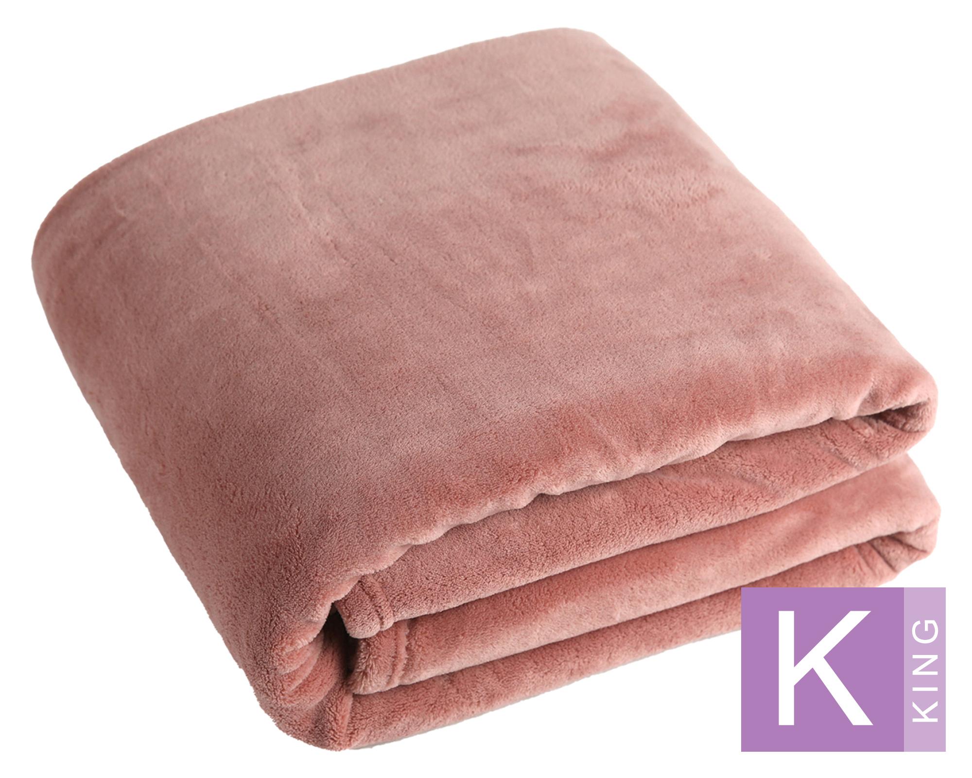 Frazada Coral rosado King-0