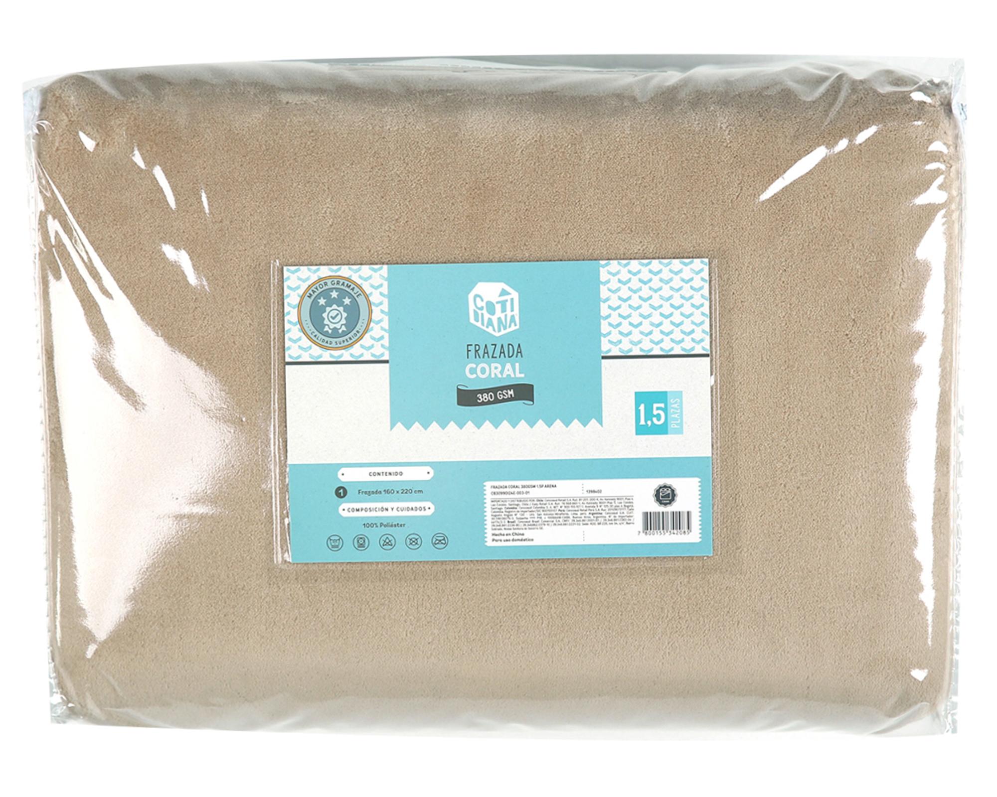 Frazada Coral arena 1.5 plazas-2