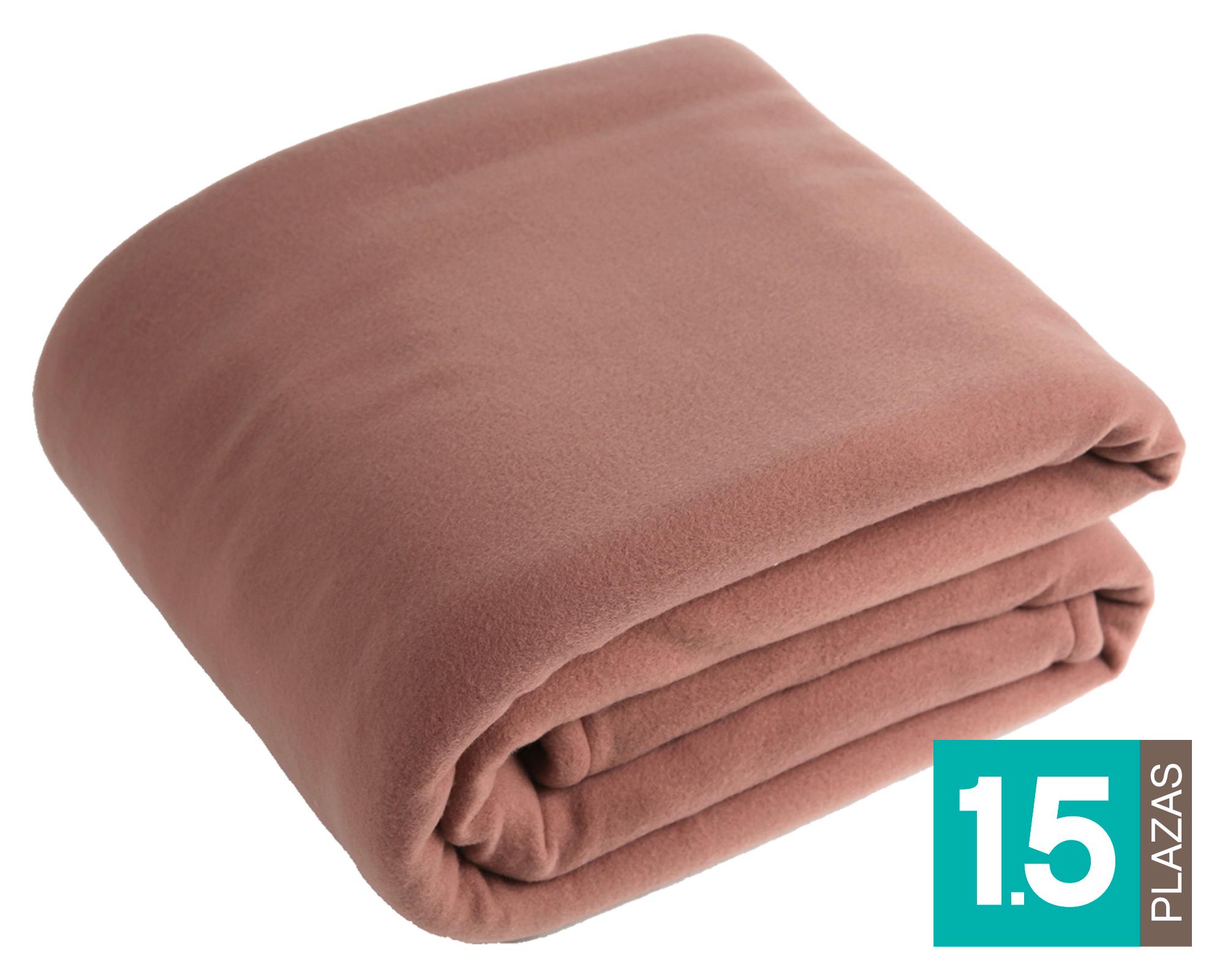 Frazada Polar/sherpa rosado 1.5 plazas-0