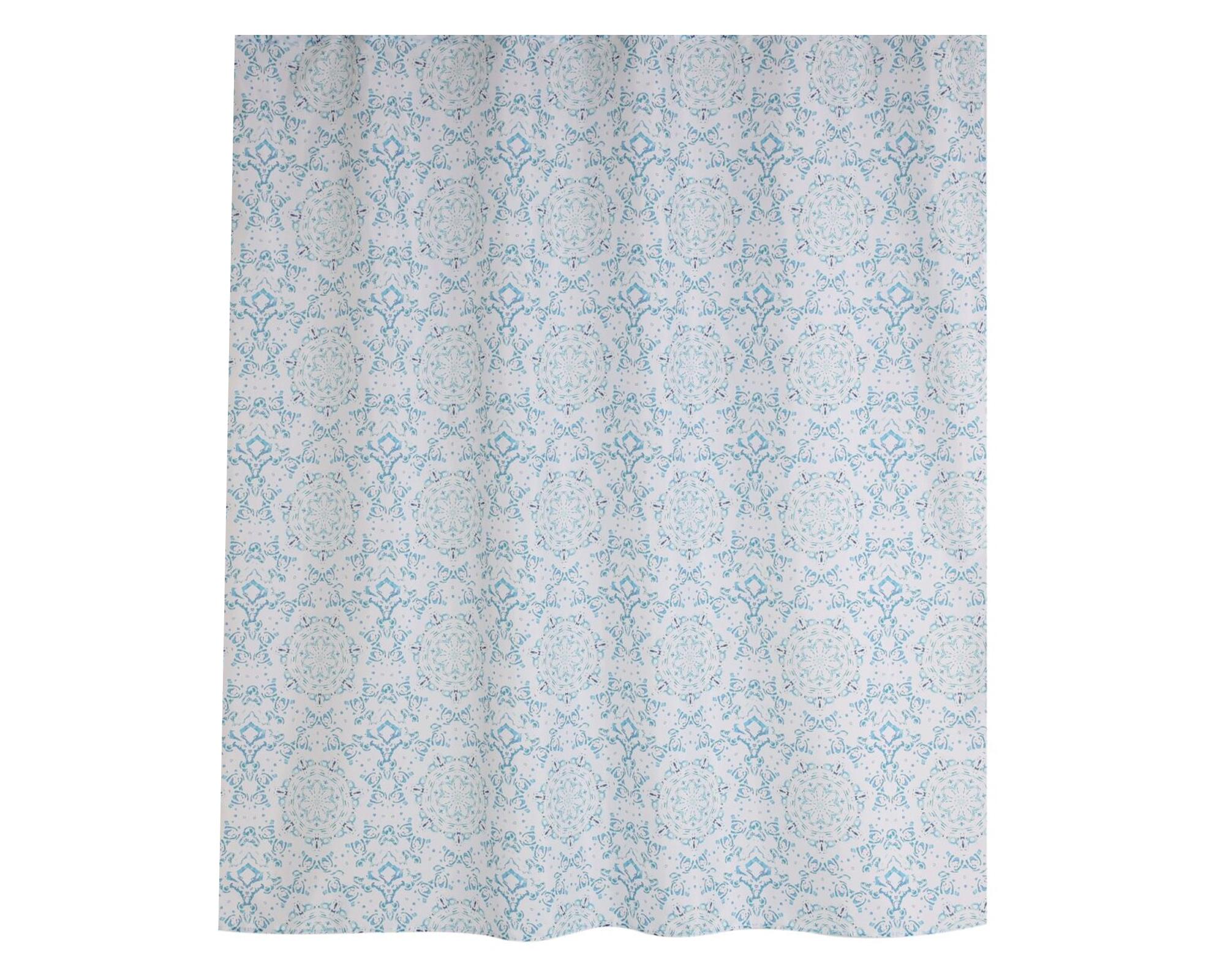 Cortina baño Mandala poliéster 180x180 cm-0