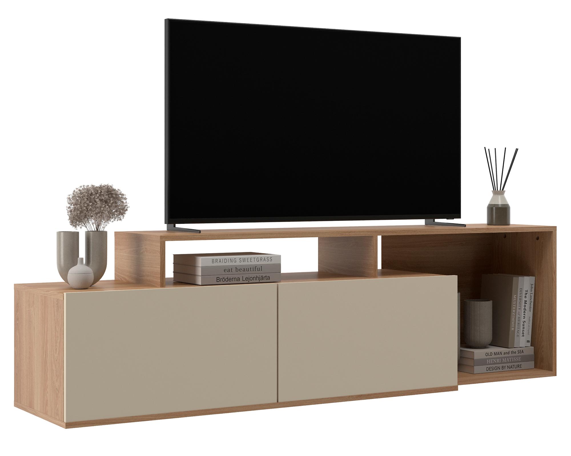 Rack TV 55" Ref. 5419 café/blanco-0