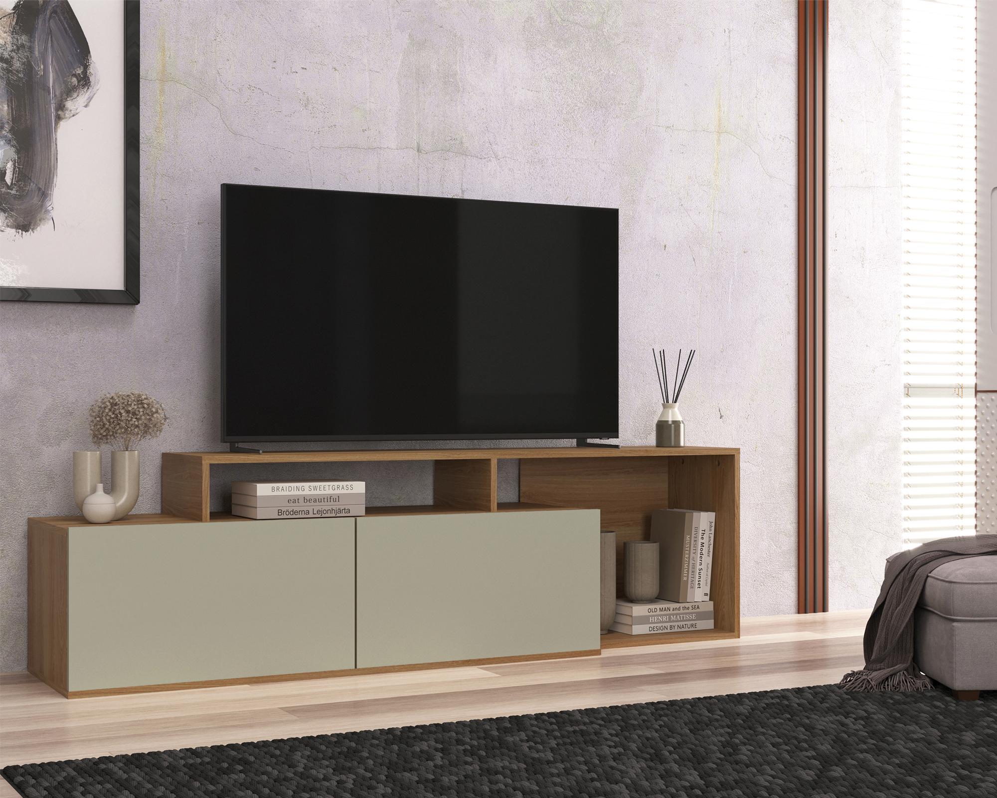 Rack TV 55" Ref. 5419 café/blanco-2