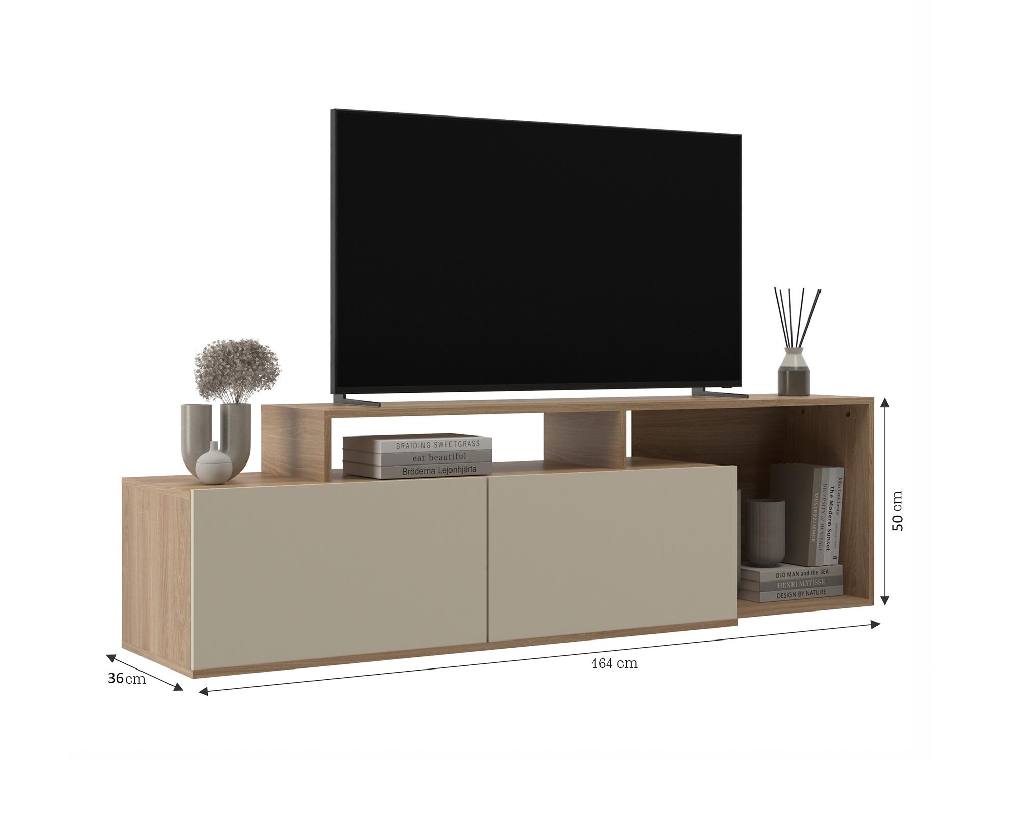 Rack TV 55" Ref. 5419 café/blanco-3
