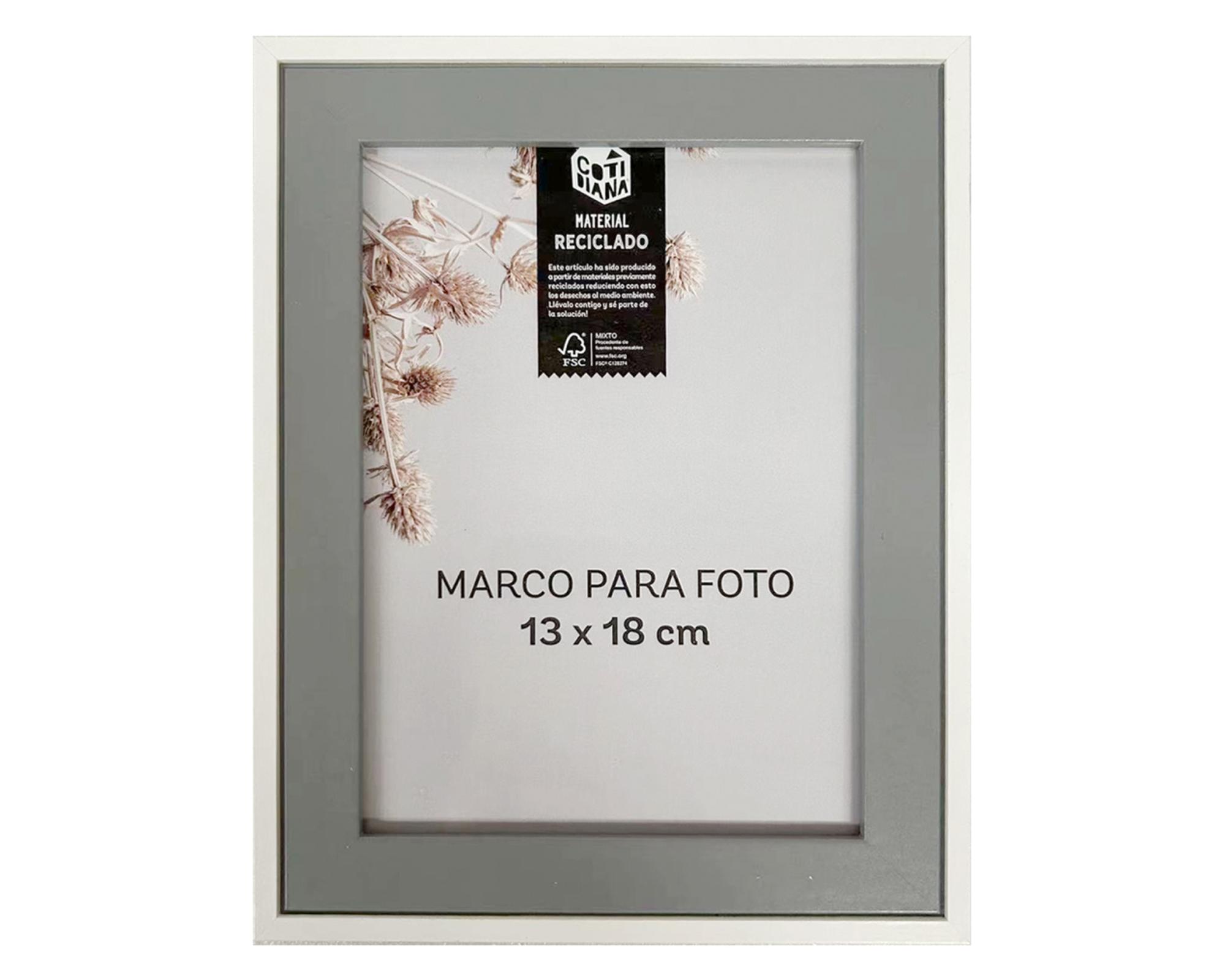 Marco para foto 13x18 cm D2 gris-0