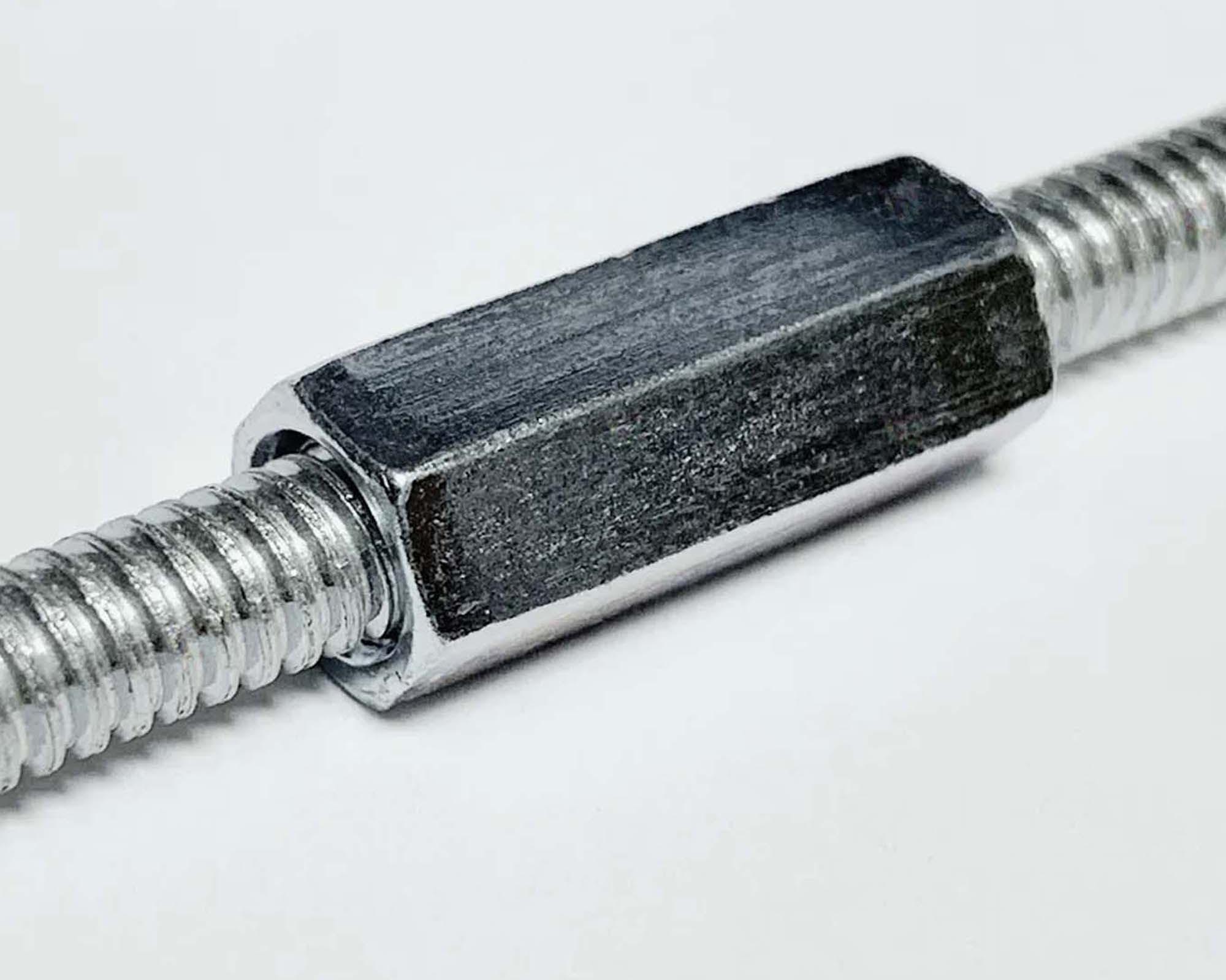 Tuerca acople UNC 1/4"x1 3/4" 3 unidades-3