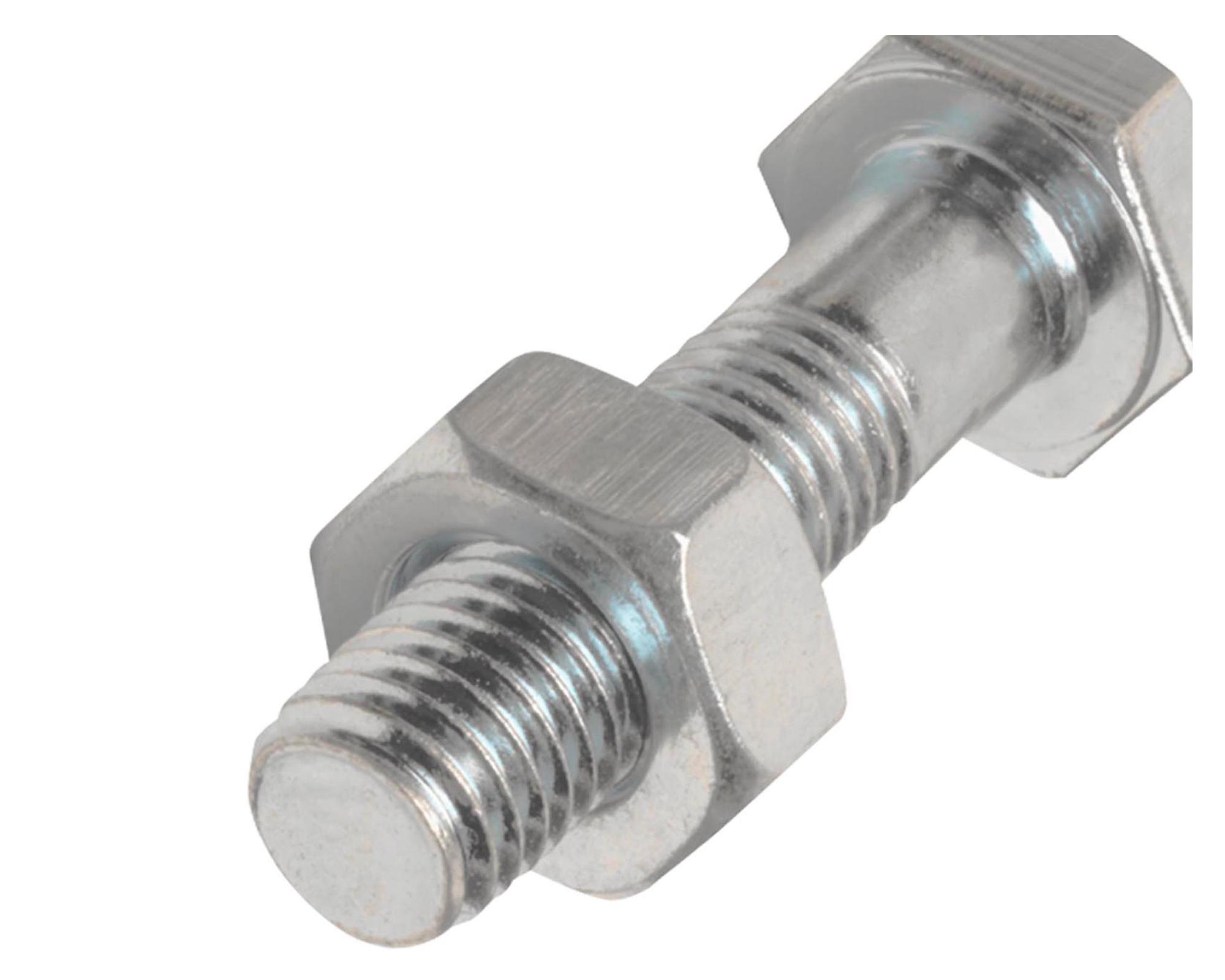 Perno hexagonal 8.8 métrico con tuerca M6-1.0x40 mm ZBR 2 unidades-2