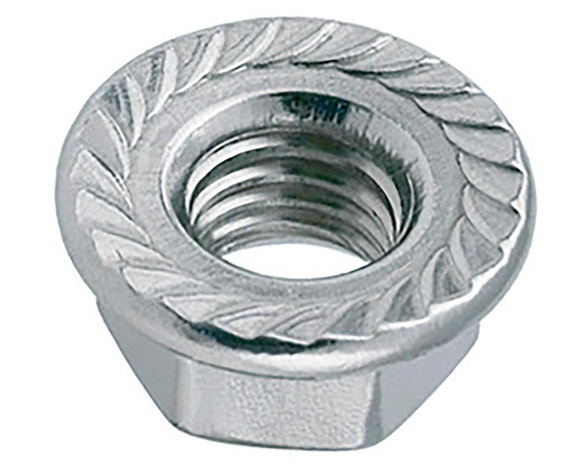 Tuerca con flange 3/8" 4 unidades-2
