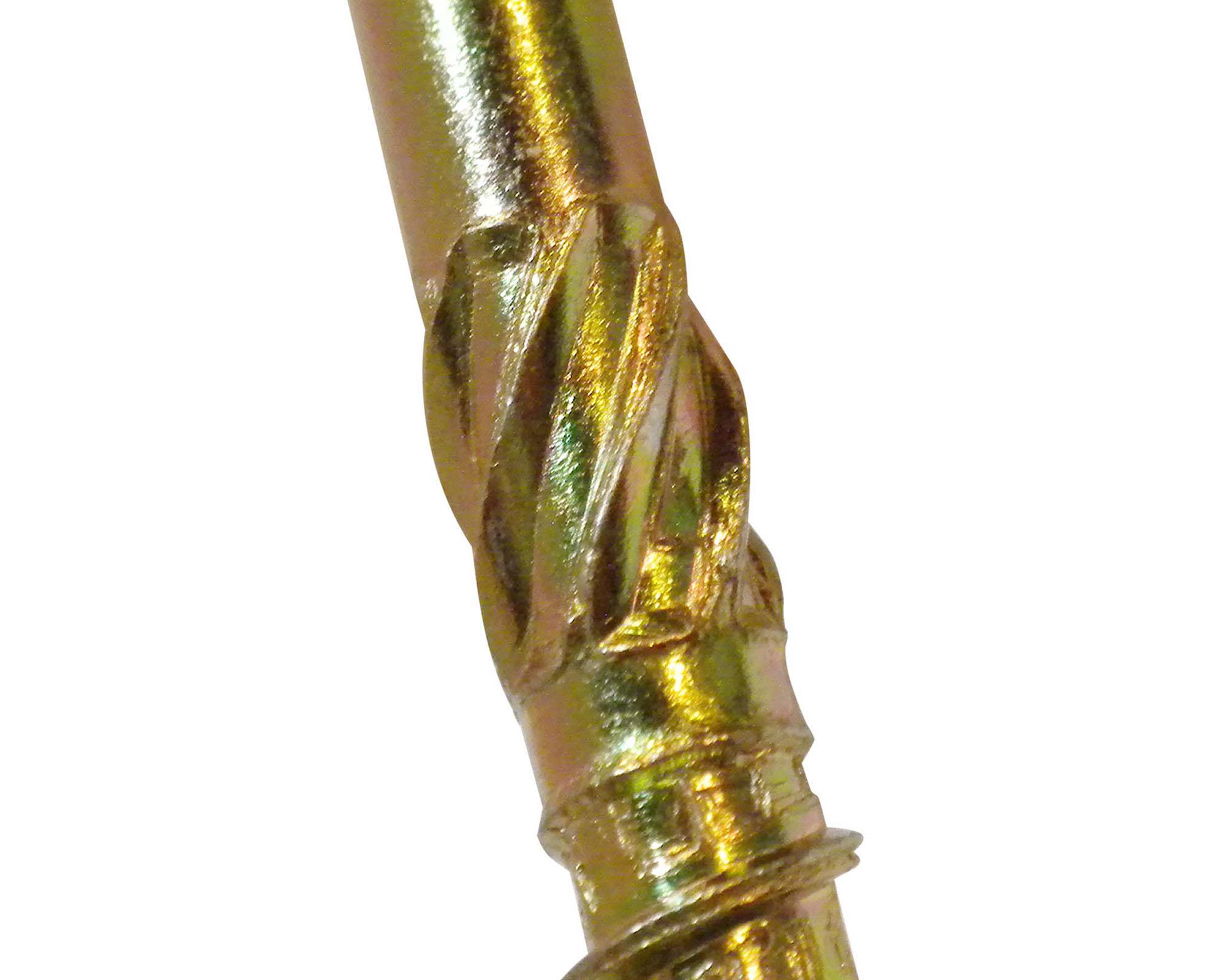 Tornillo madera con fresa 6.0x100/60 mm zincado iridiscente 5 unidades-2