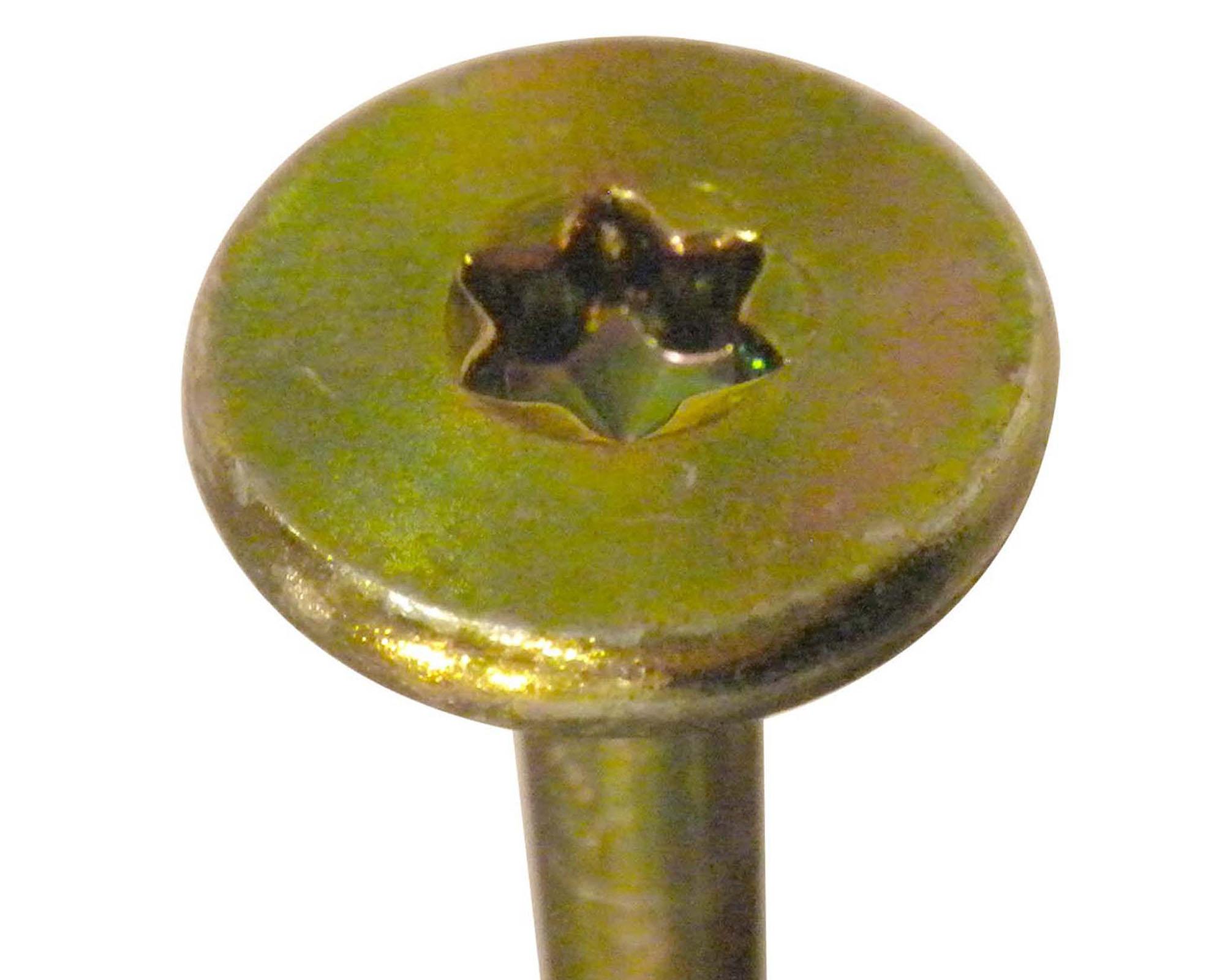 Perno cabeza moneda 1/4x8" zincado iridiscente 2 unidades-2