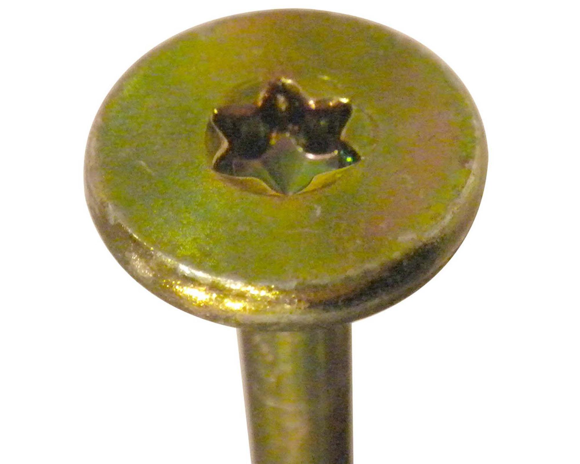 Perno cabeza moneda 1/4x6" zincado iridiscente 2 unidades-2