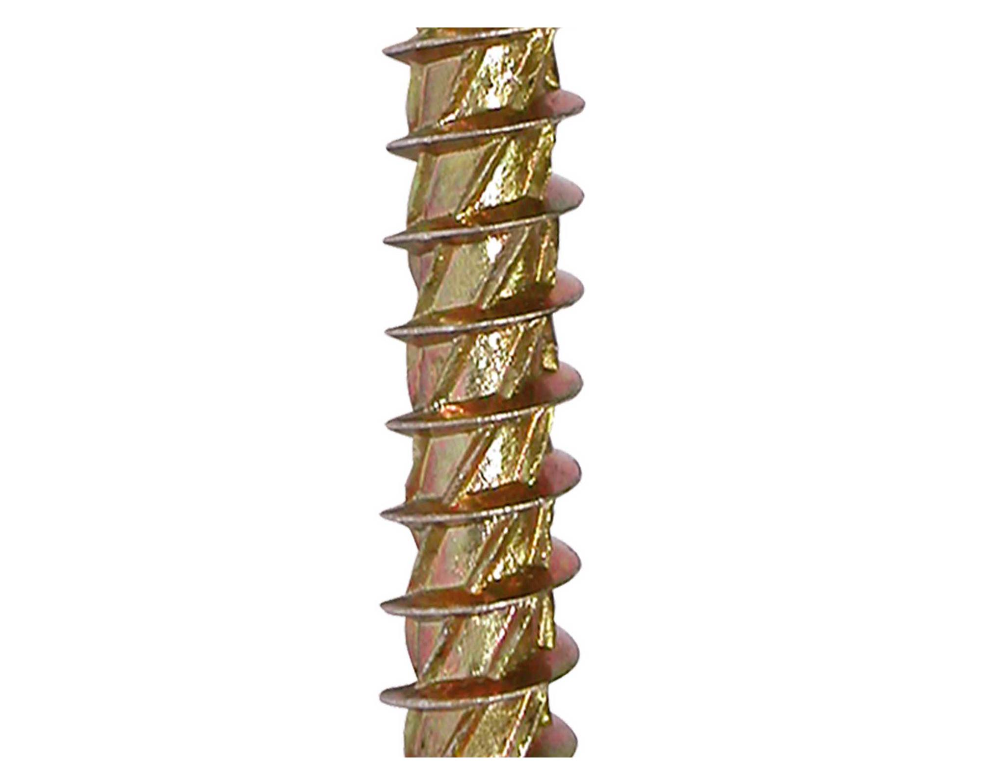 Tornillo turbo screw Torx 14 6x100 mm zincado iridiscente 3 unidades-2