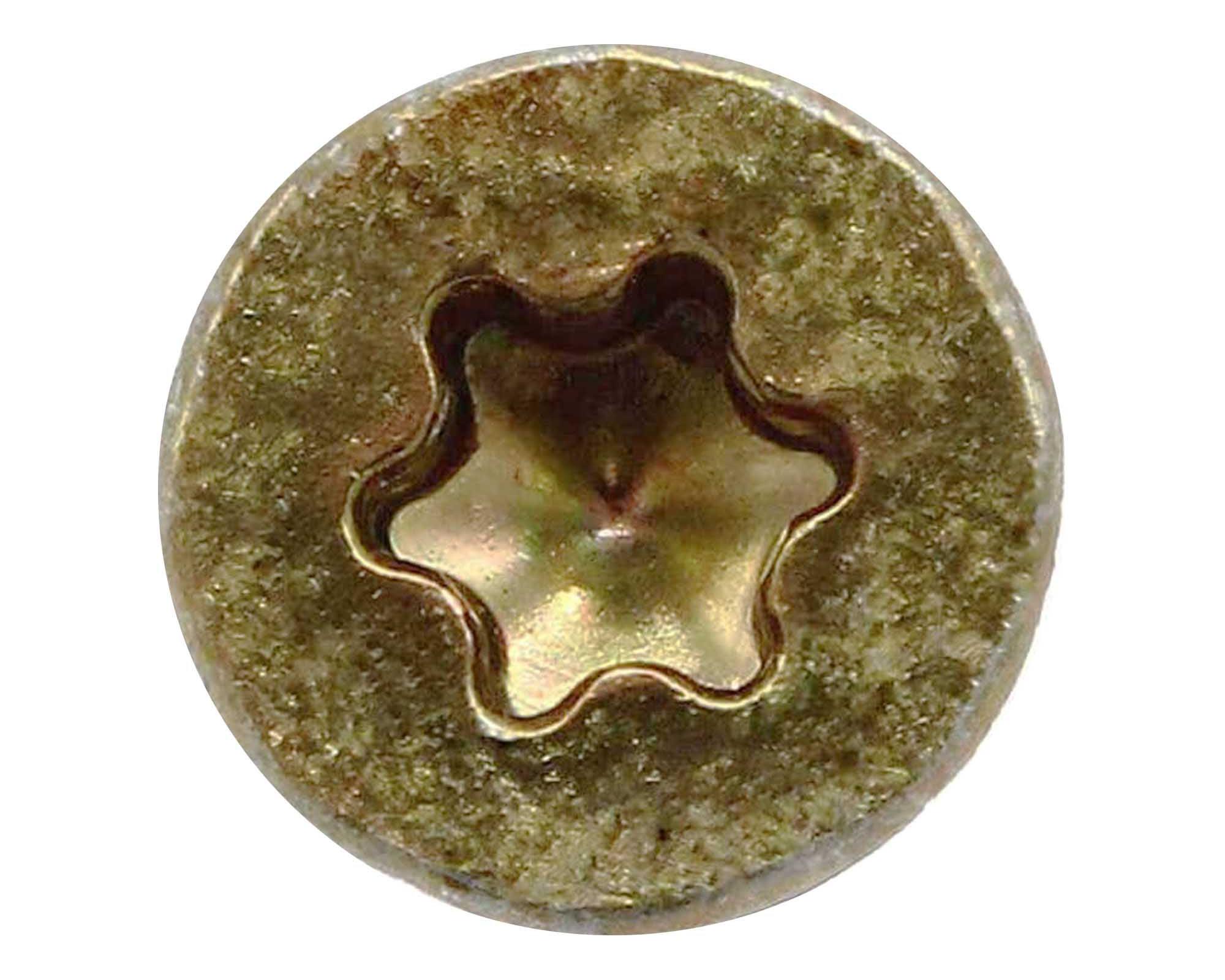 Tornillo turbo screw Torx 8 4.0x20 mm zincado iridiscente 5 unidades-3