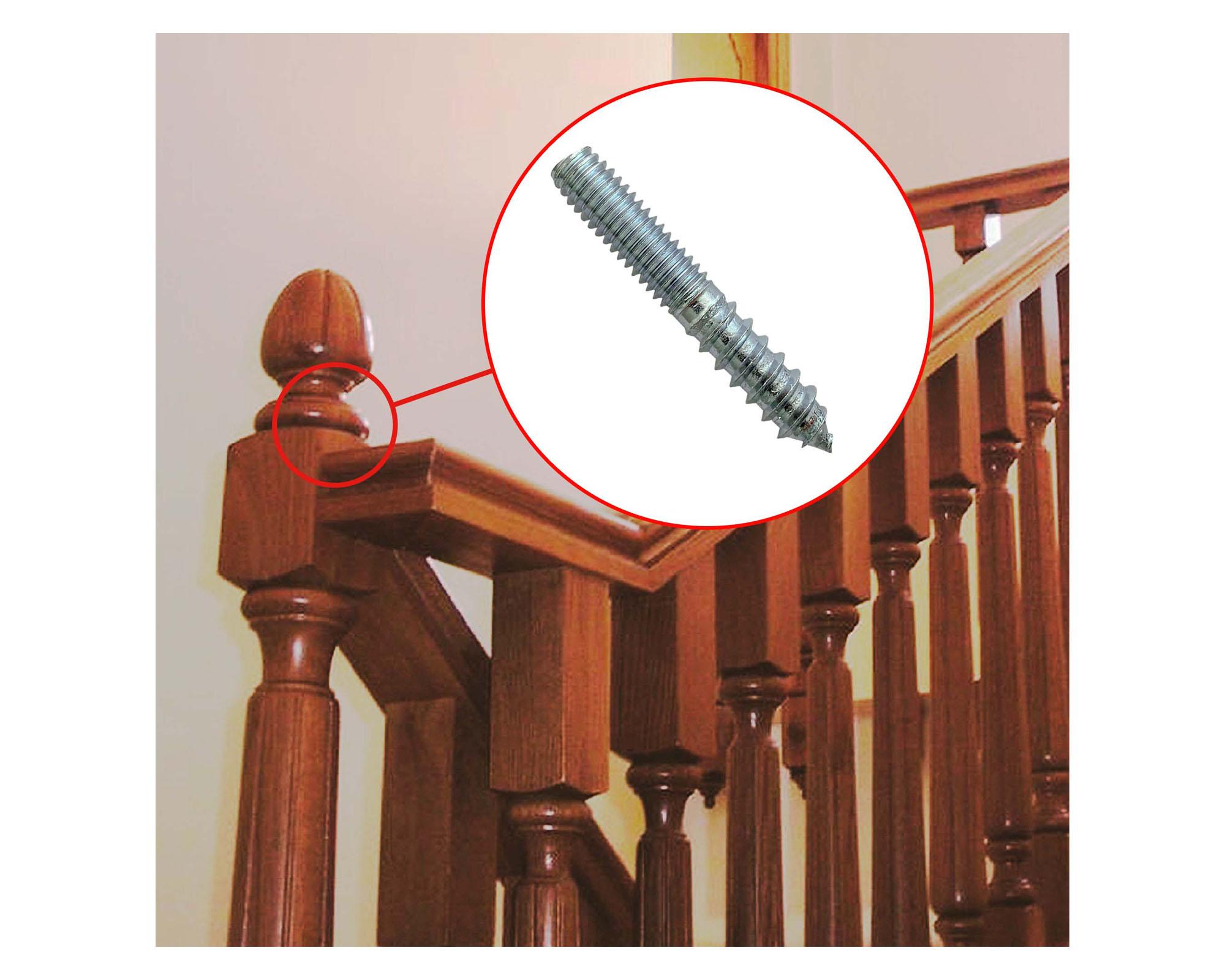 Esparrago rosca madera/metal 5/16x2 3 unidades-3