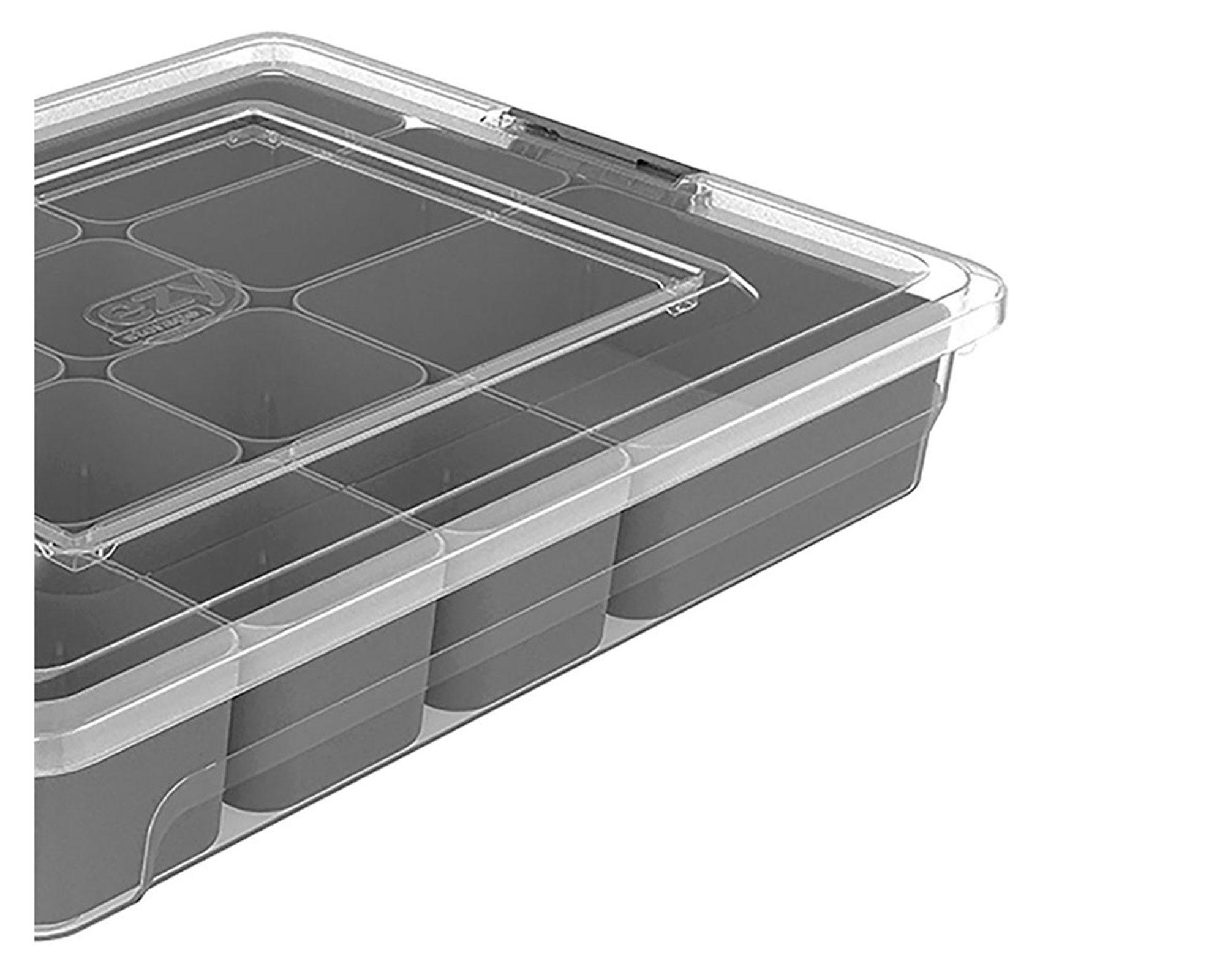 Caja org plástica 4.8l 3 cestos interior-5