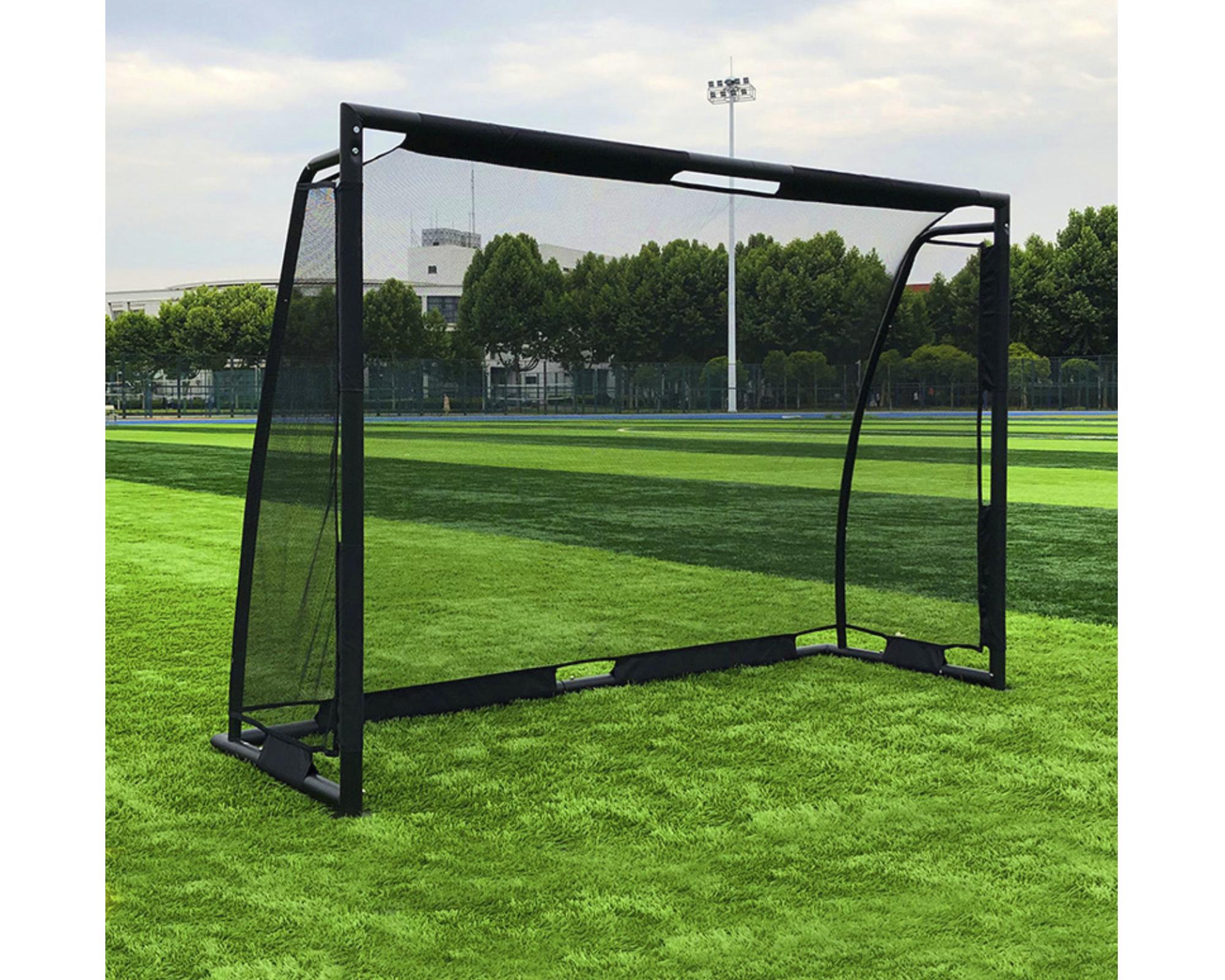 Arco fútbol acero galvanizado negro-2