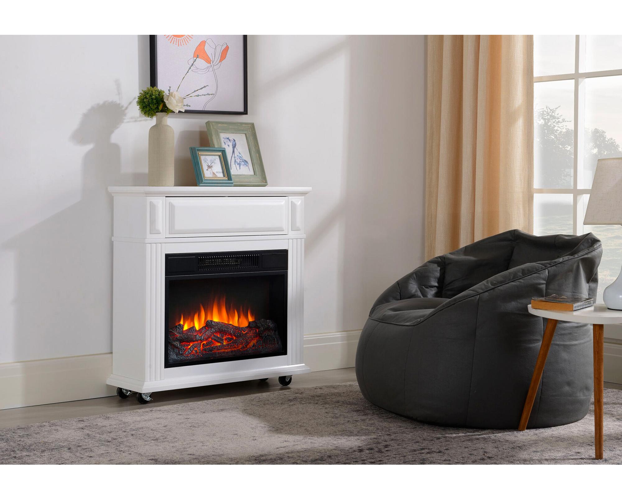 Estufa simulador chimenea 1500W HFS22 blanco-5