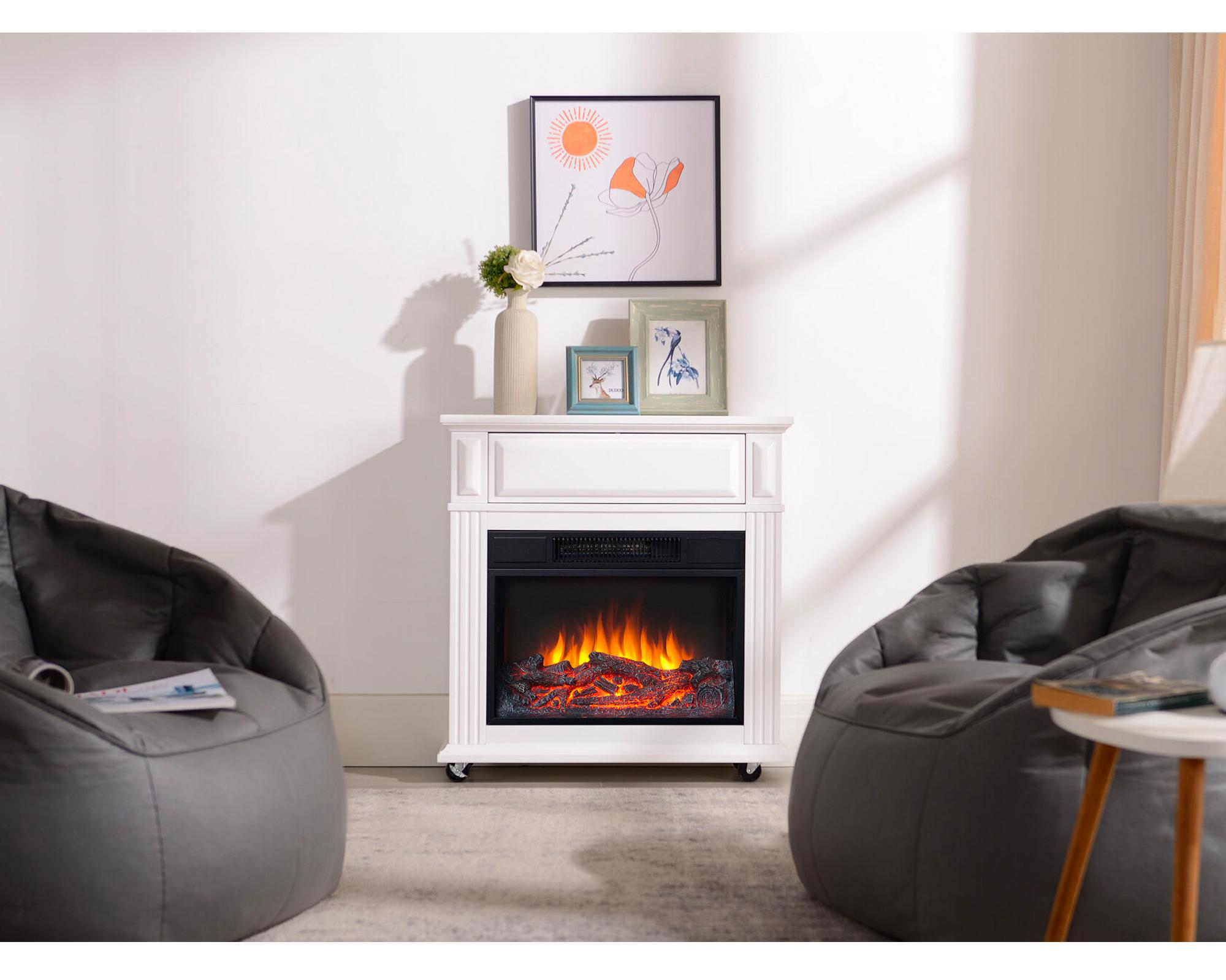 Estufa simulador chimenea 1500W HFS22 blanco-4