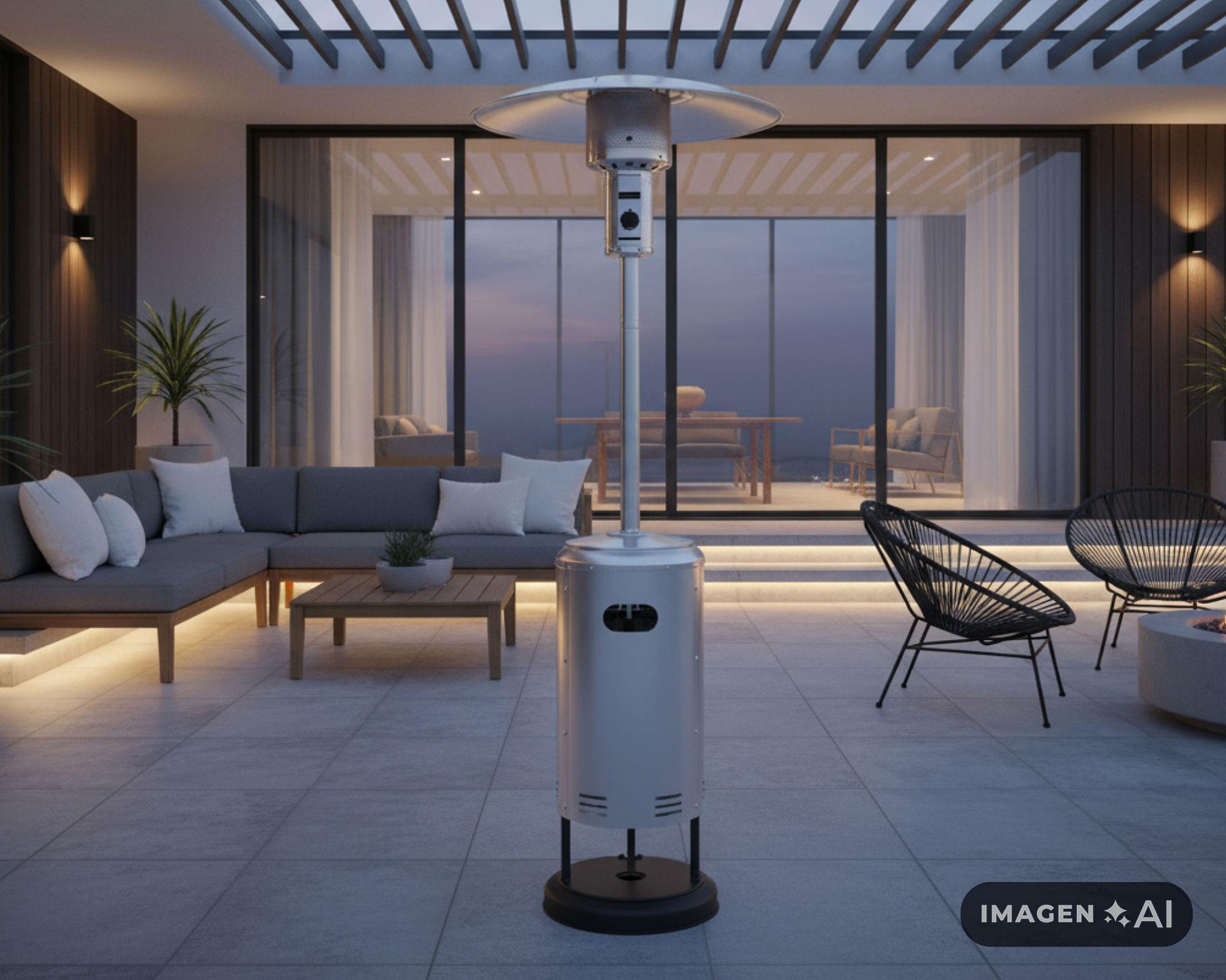 Calefactor Patio Heater SS 8800W 30000BTU-5