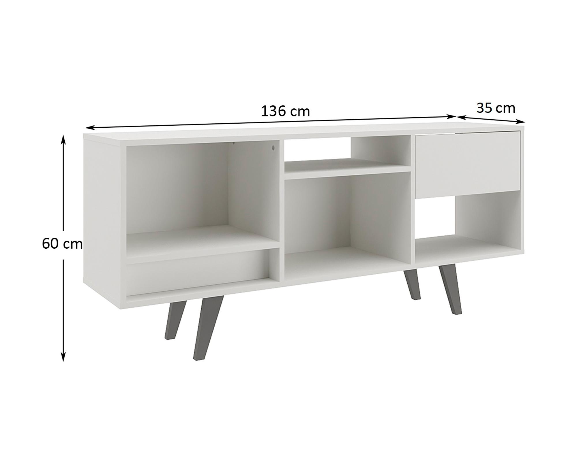 Rack TV 55" Rk 2111 blanco-3