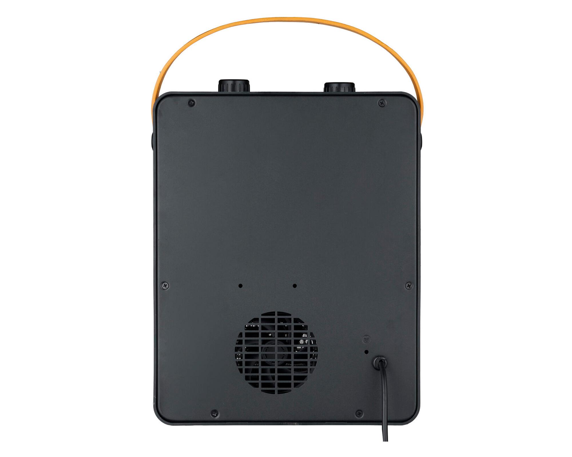 Calefactor efecto chimenea negro 1800W-2