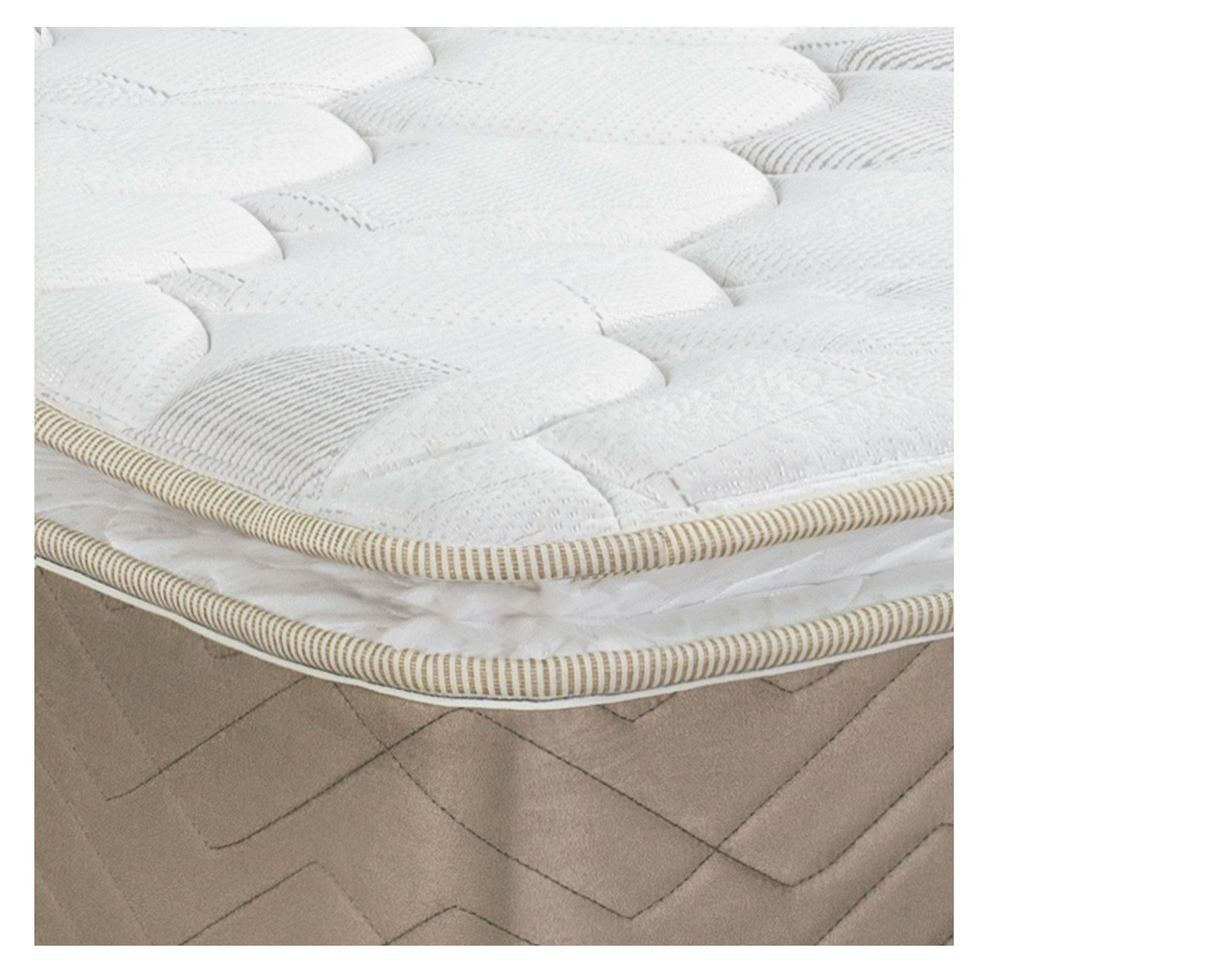 Cama europea 1.5 plazas x 190 cm Q10 Premium + set textil-3