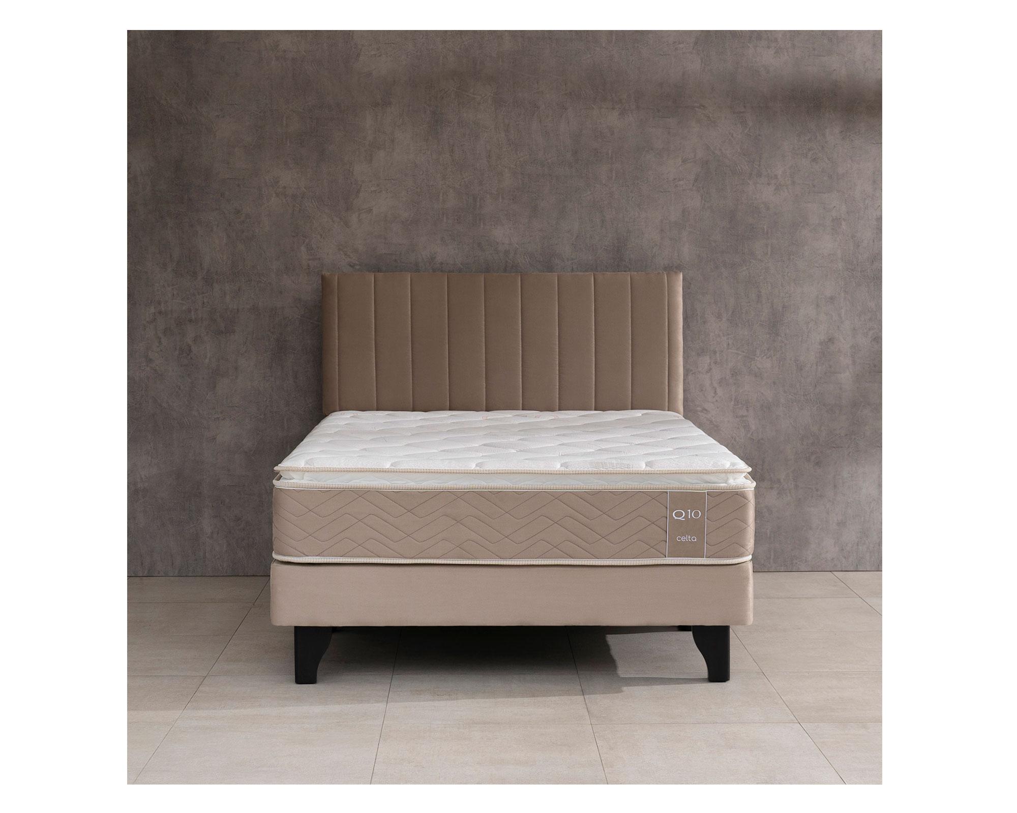 Cama europea 1 plaza x 190 cm Q10 Premium-4