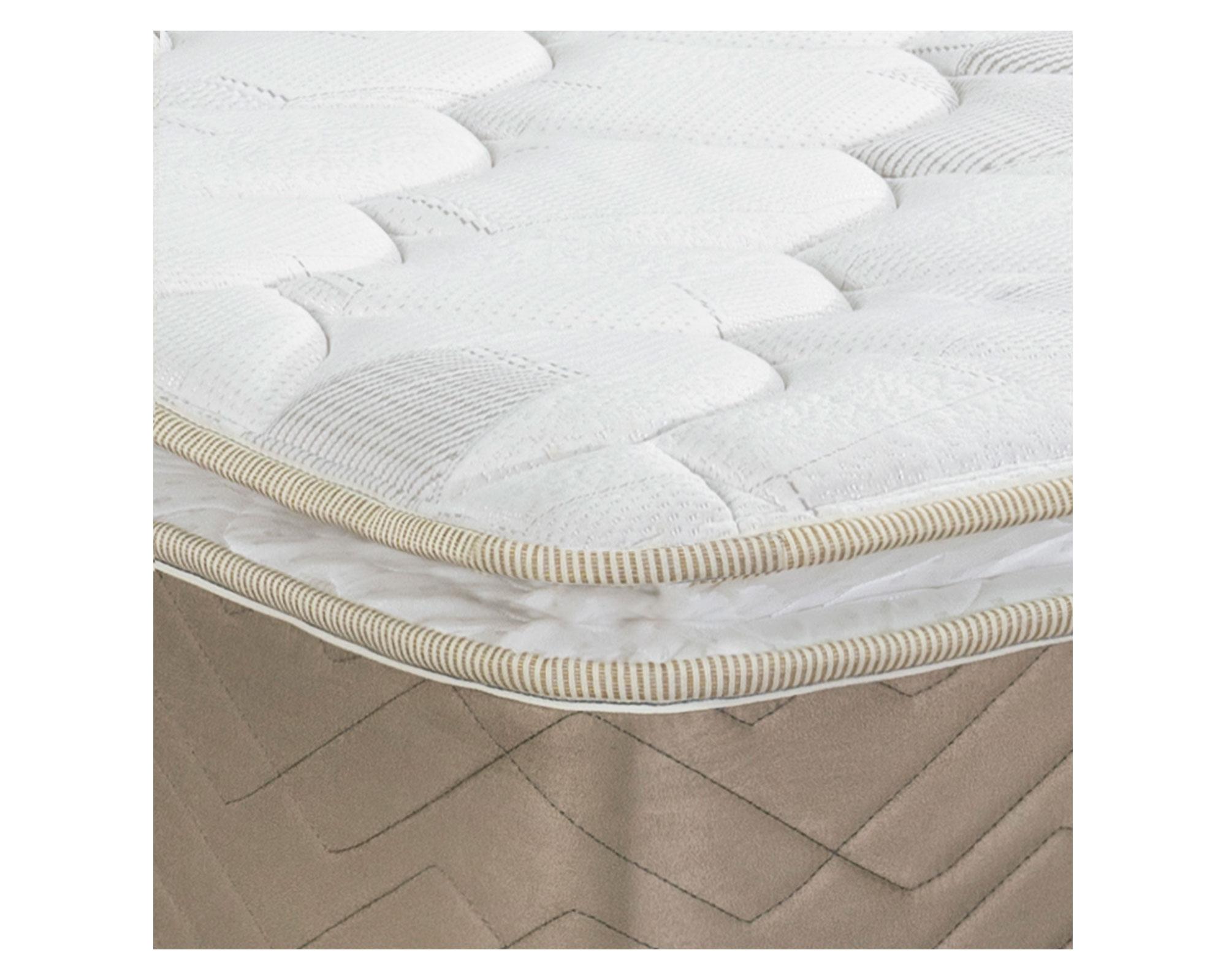 Cama europea 2 plazas x 190 cm Q10 Premium base dividida-3