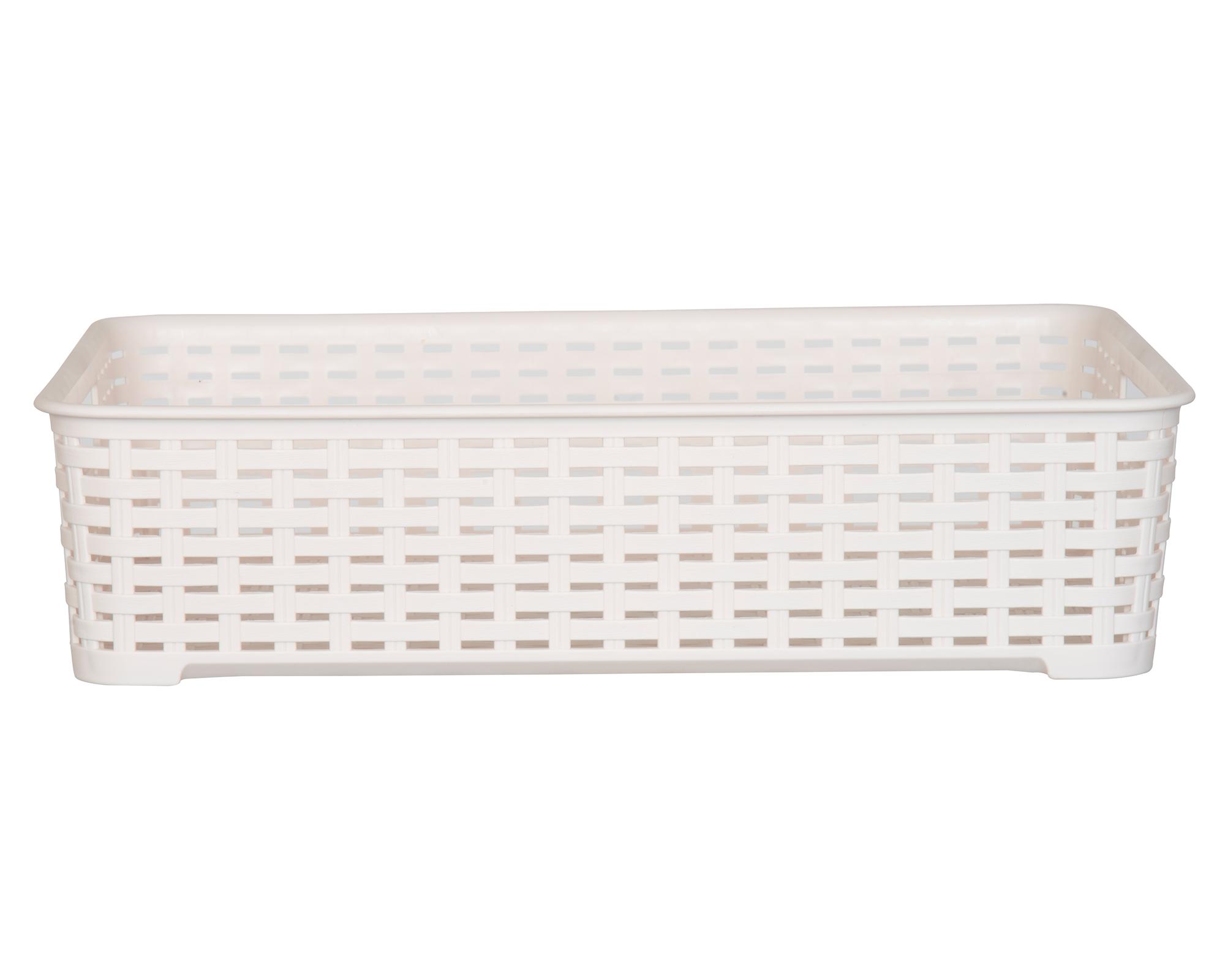 Canasto organizador Tavarua beige plástico 6.6 lt-0