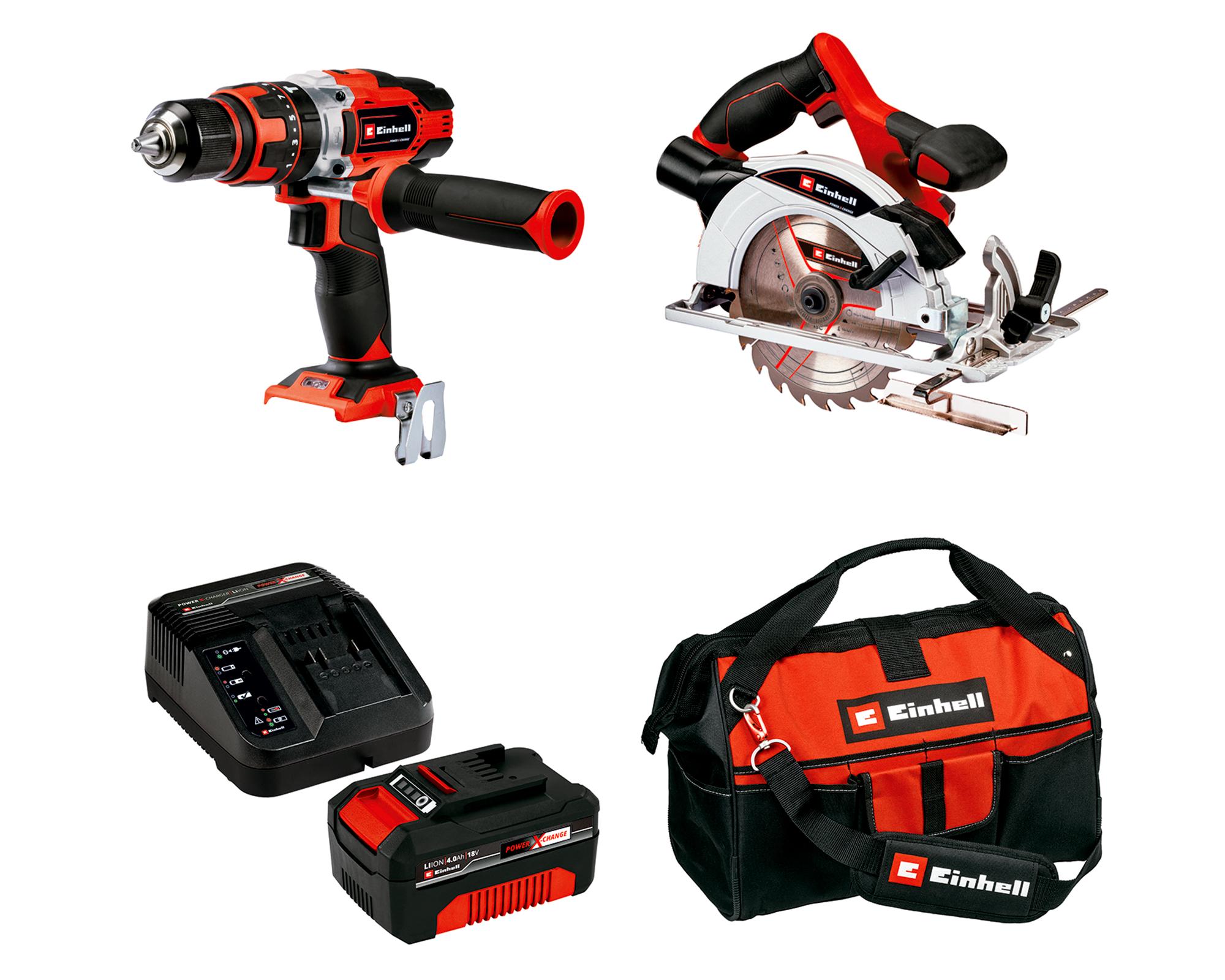 Pack Taladro inalámbrico TE-CD 18/48 Li-i-Solo + Sierra circular TE-CS 18/165-1 Li-Solo + Accesorios-0