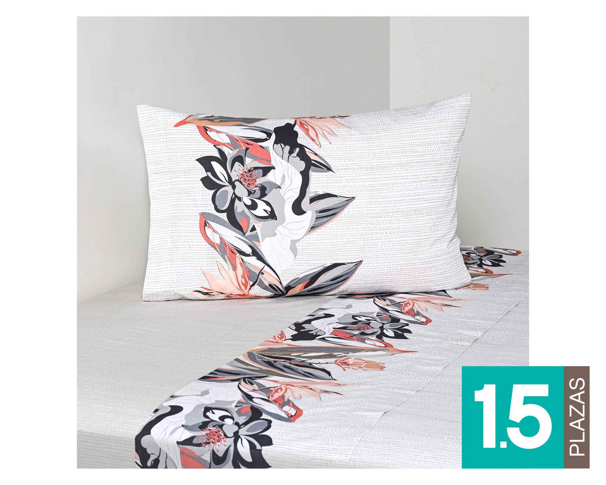 Sábanas 1.5 plazas 200 Hilos Estampado abbys-0