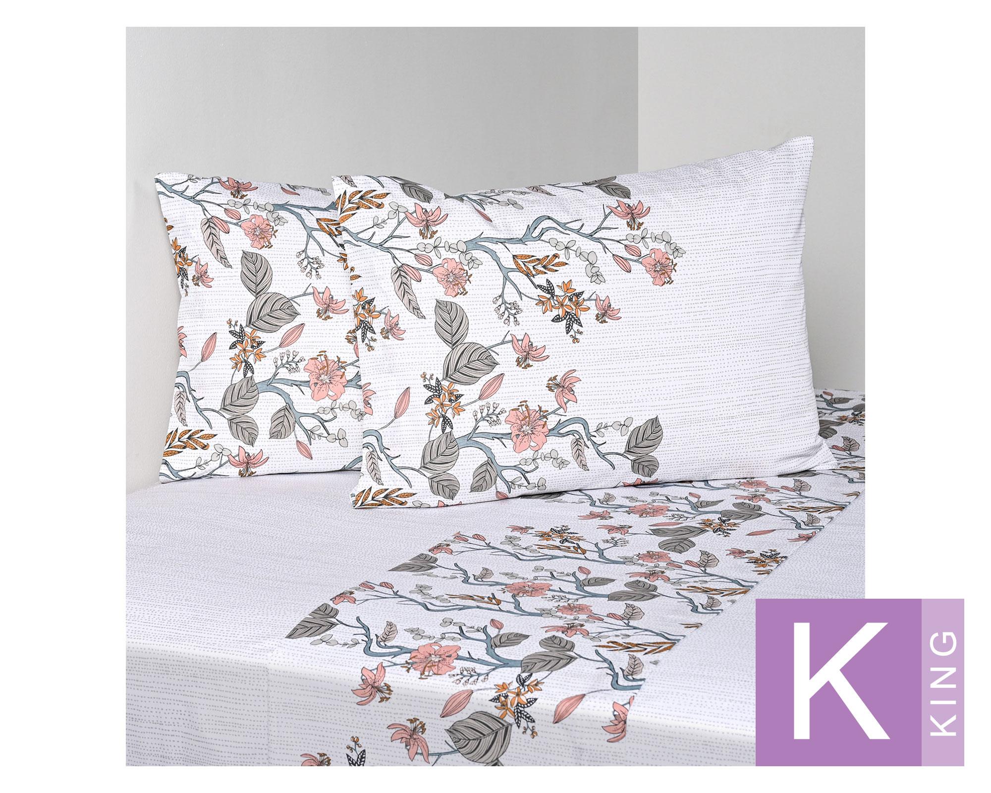Sábanas King 200 Hilos Estampado bluejay-0