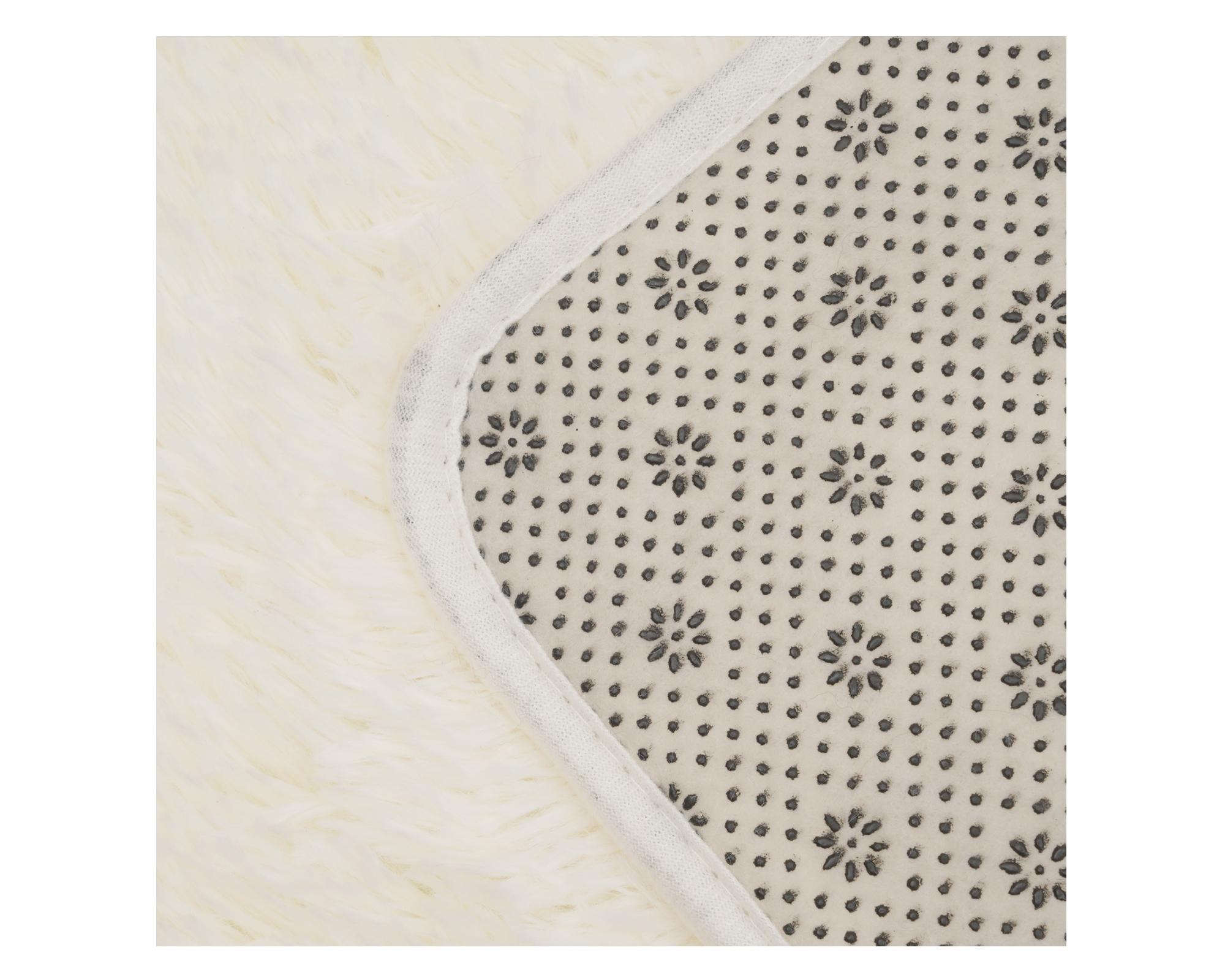 Alfombra Cotidiana Shaggy Tofu White 60x90 cm-2