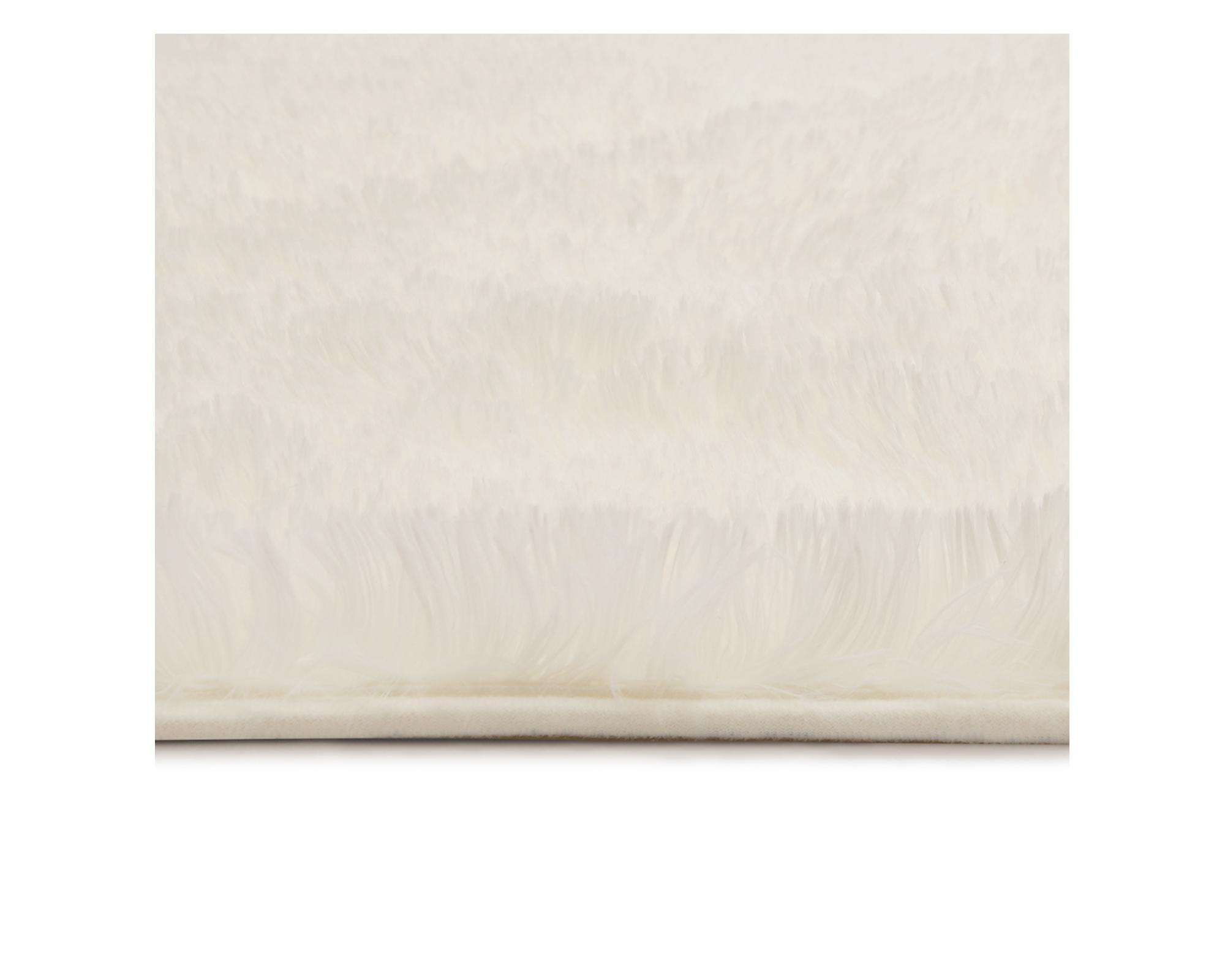 Alfombra Cotidiana Shaggy Tofu White 60x90 cm-3