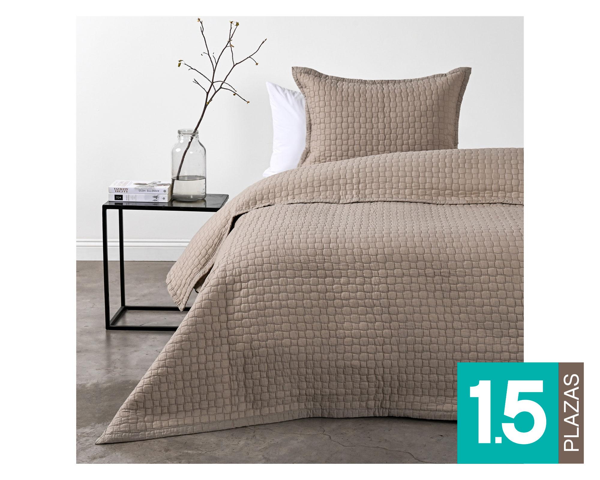 Quilt 1.5 plazas Aura linen-0