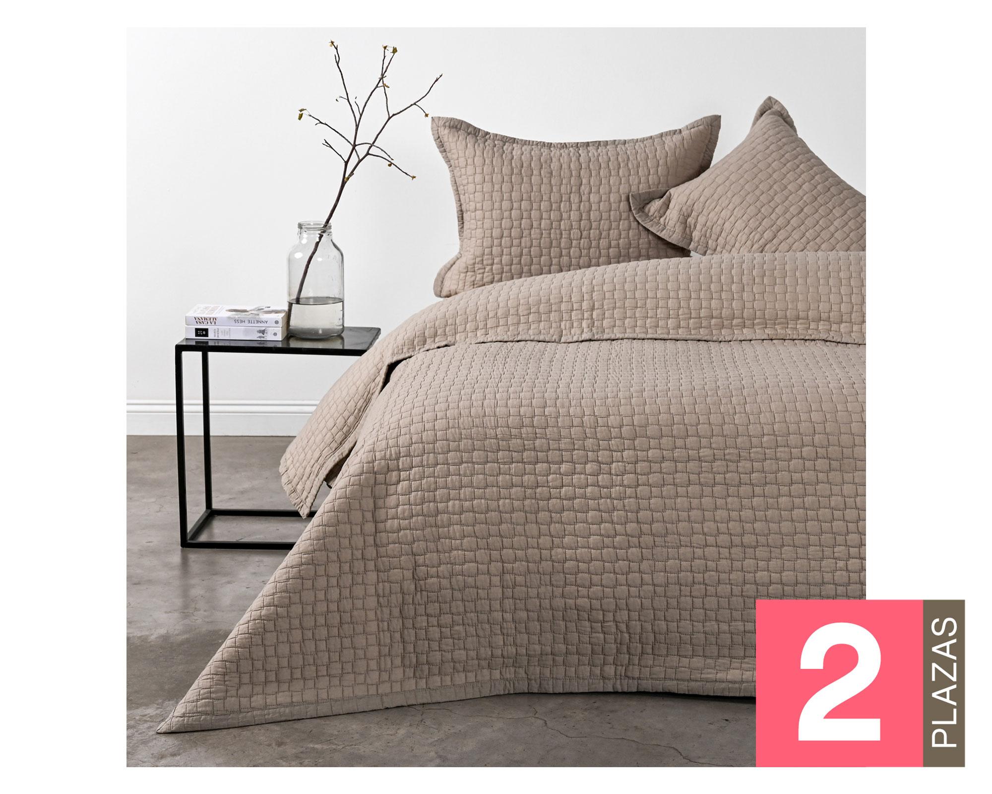 Quilt 2 plazas Aura linen-0