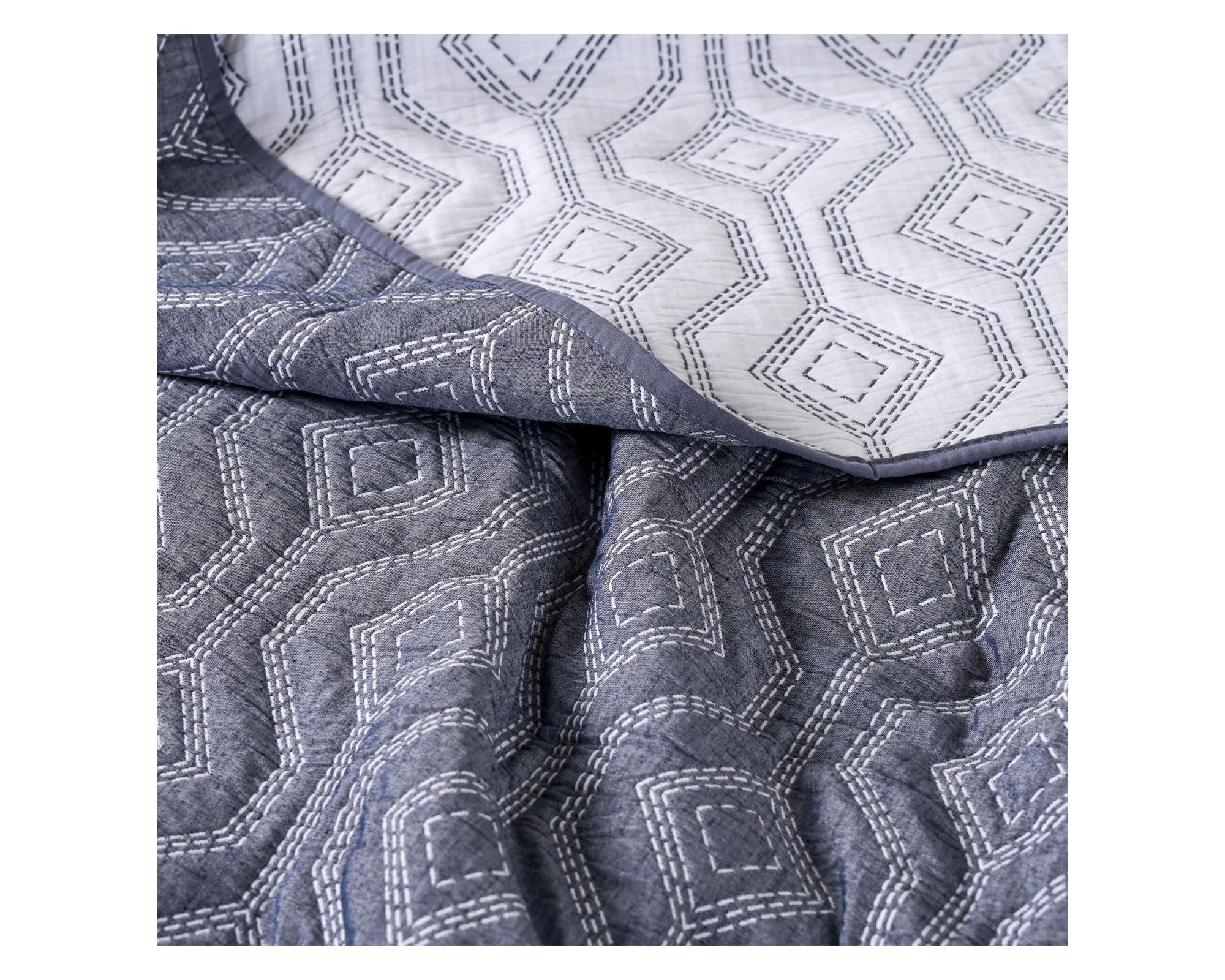 Quilt Súper King Jacquard geometric-1