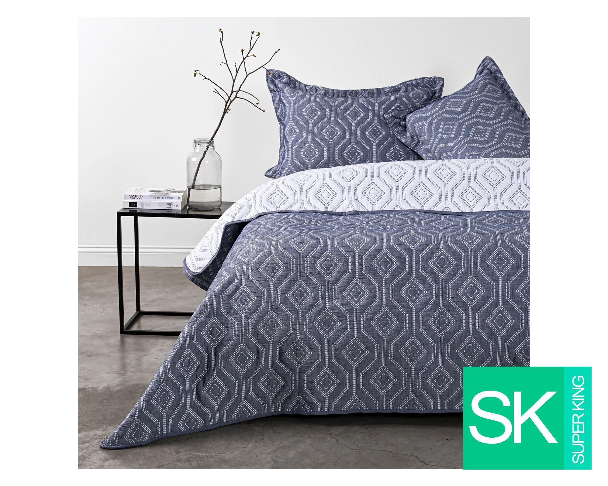 Quilt Súper King Jacquard geometric-0