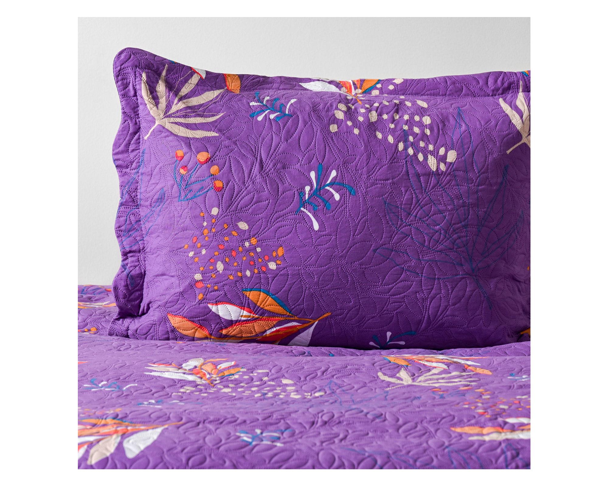 Quilt 1.5 plazas Estampado lavander-2