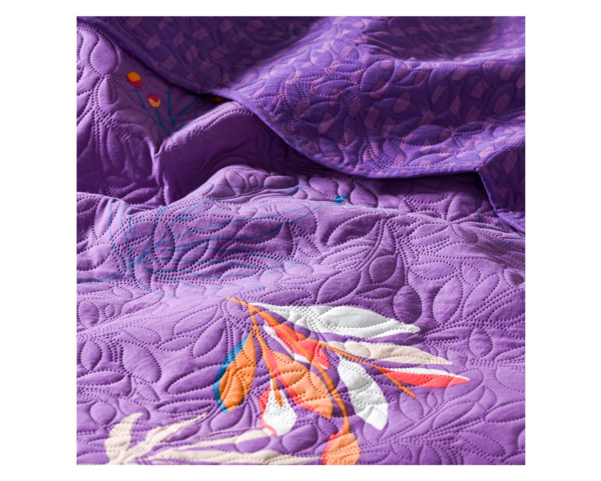 Quilt 2 plazas Estampado lavander-1