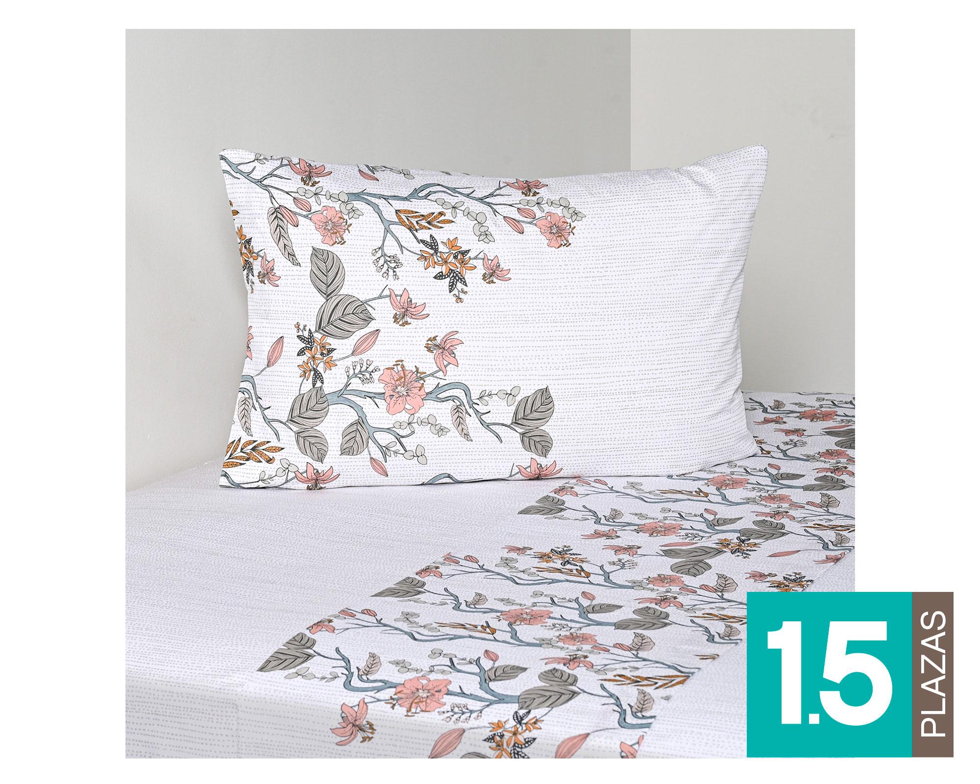 Sábanas 1.5 plazas 200 Hilos Estampado bluejay-0