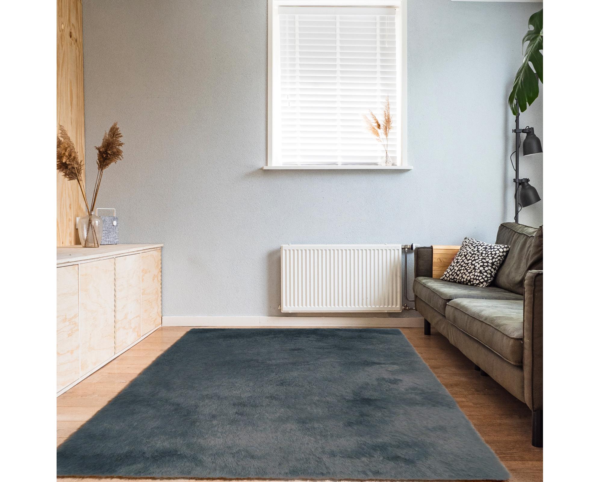 Alfombra Shaggy Gray 160x230 cm-6