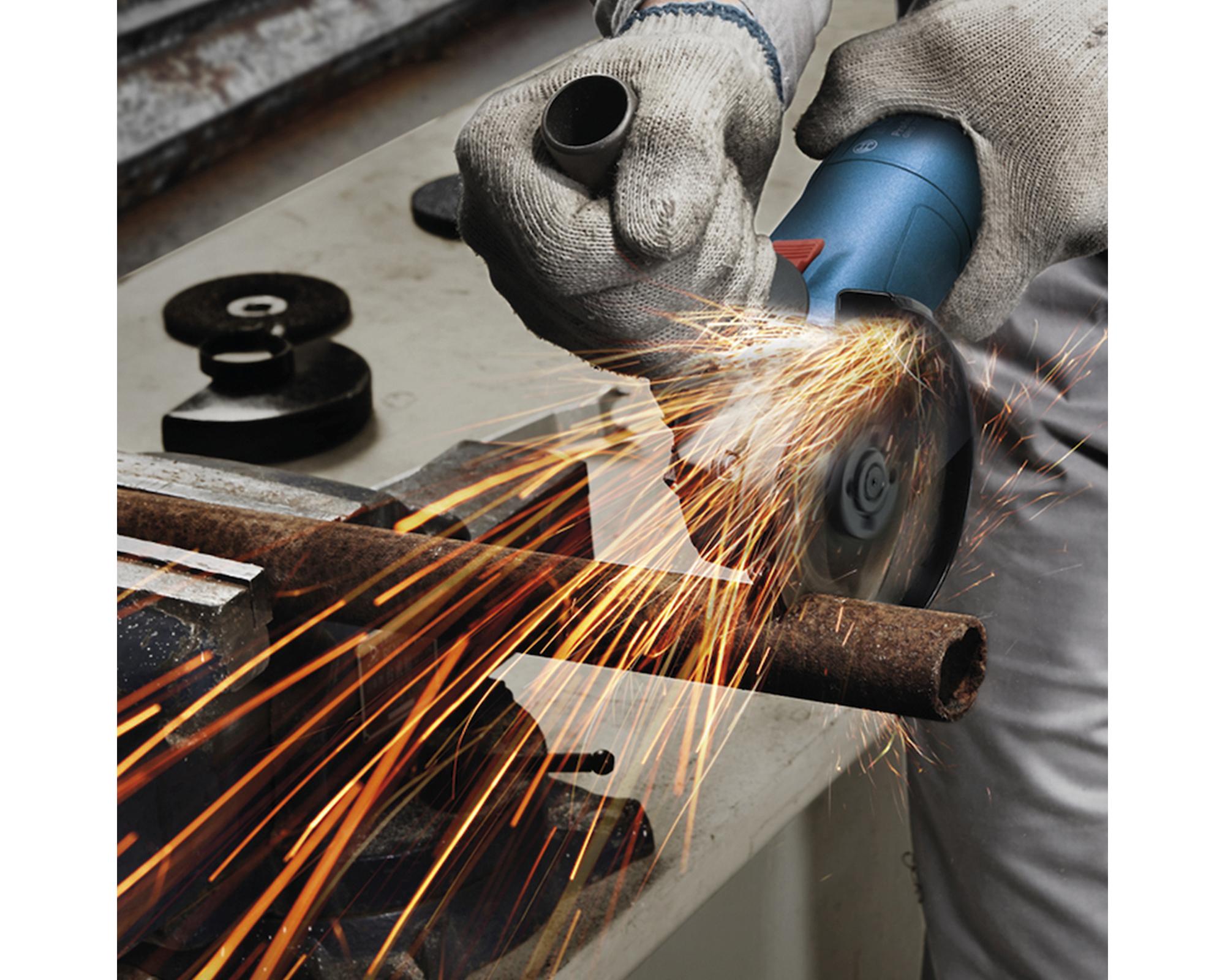 Taladro percutor 550W 25 mm GSB + esmeril 700W GWS + accesorios-3