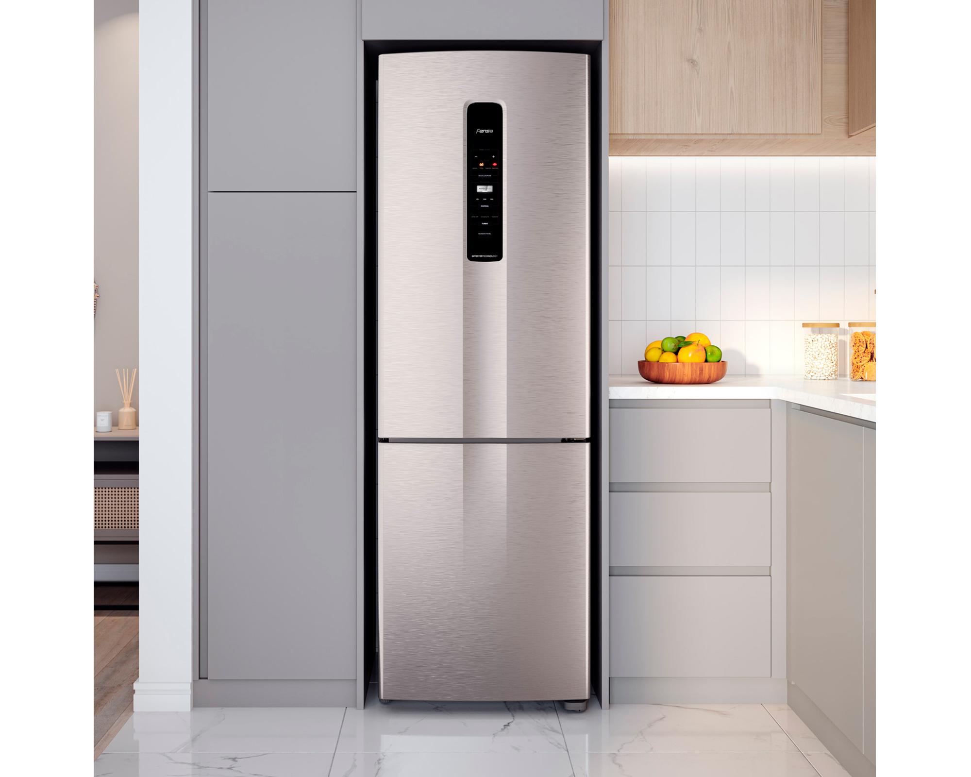 Refrigerador Bottom Freezer no frost 400 litros IB45S inox-4