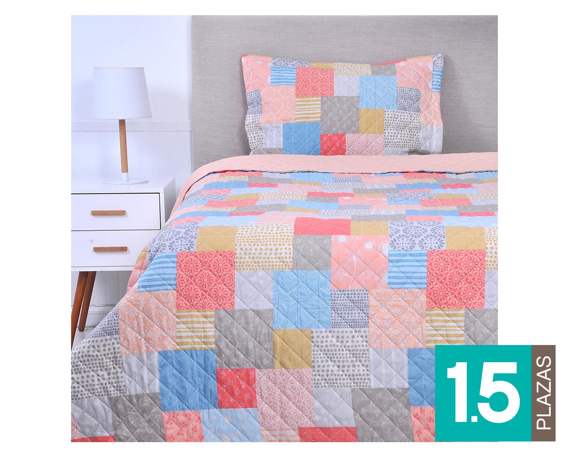 Quilt 1.5 plazas microfibra Geminis-0