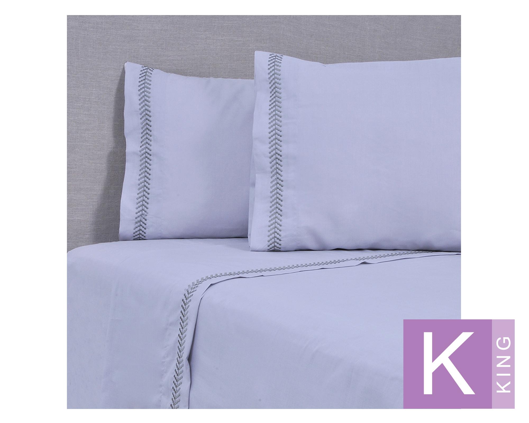 Juego de sábanas Súper King 144 hilos Puntos-0