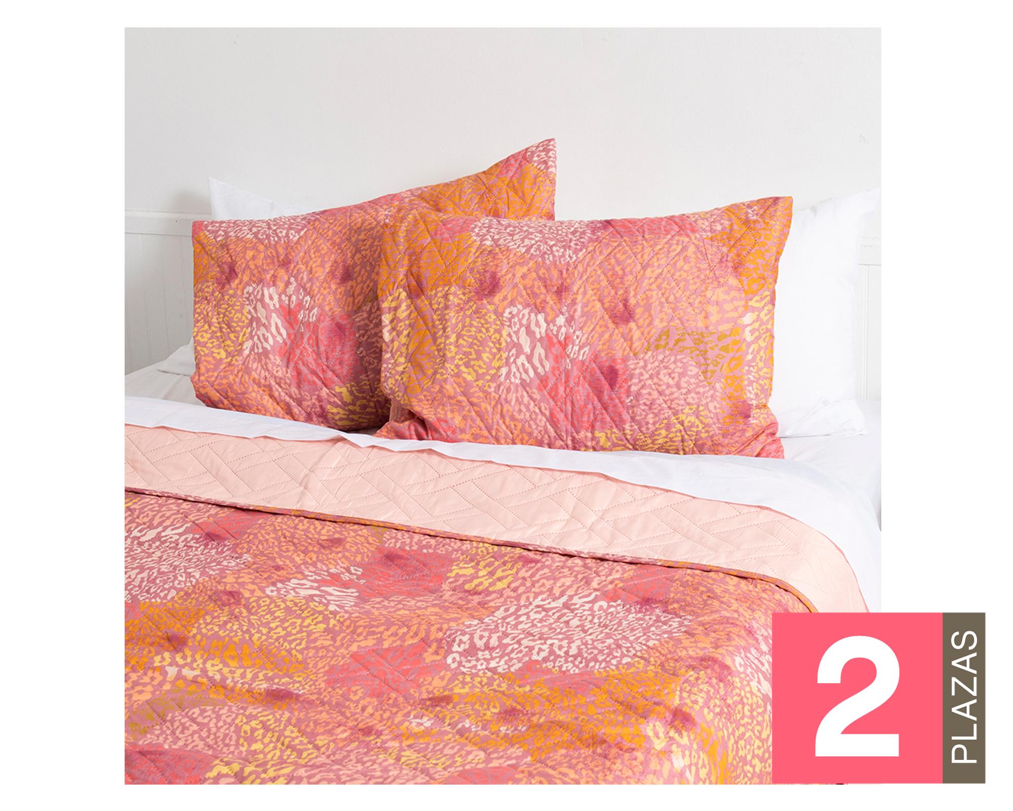 Quilt reversible 2 plazas Indo diseño-0